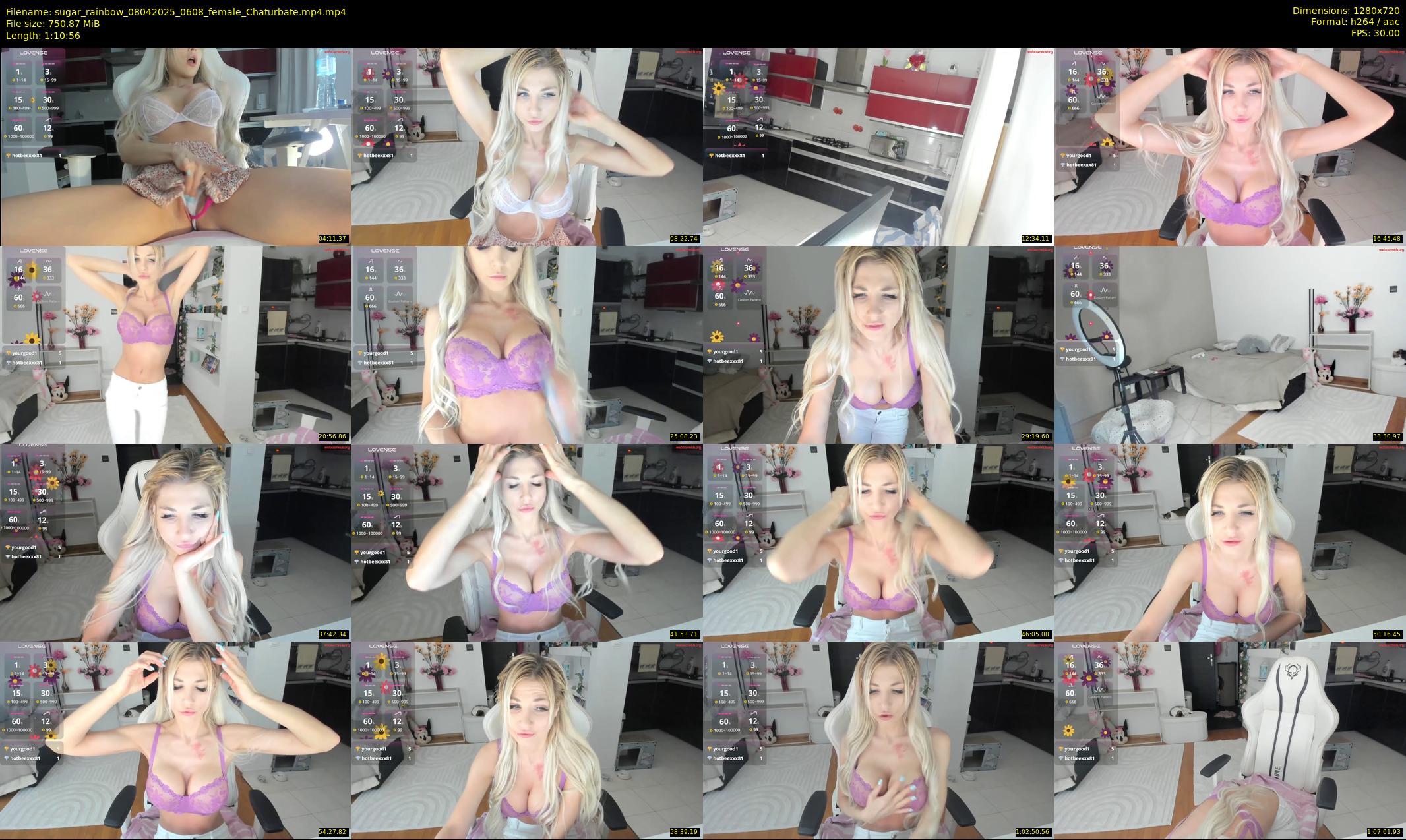 sugar_rainbow — 71 minute Chaturbate female cam show recording, 720p, Apr 8, 2025
