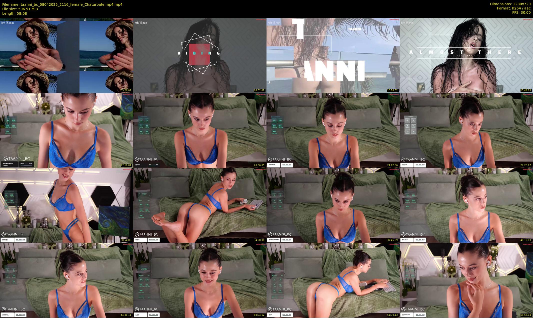 taanni_bc — 59 minute Chaturbate female cam show recording, 720p, Apr 8, 2025