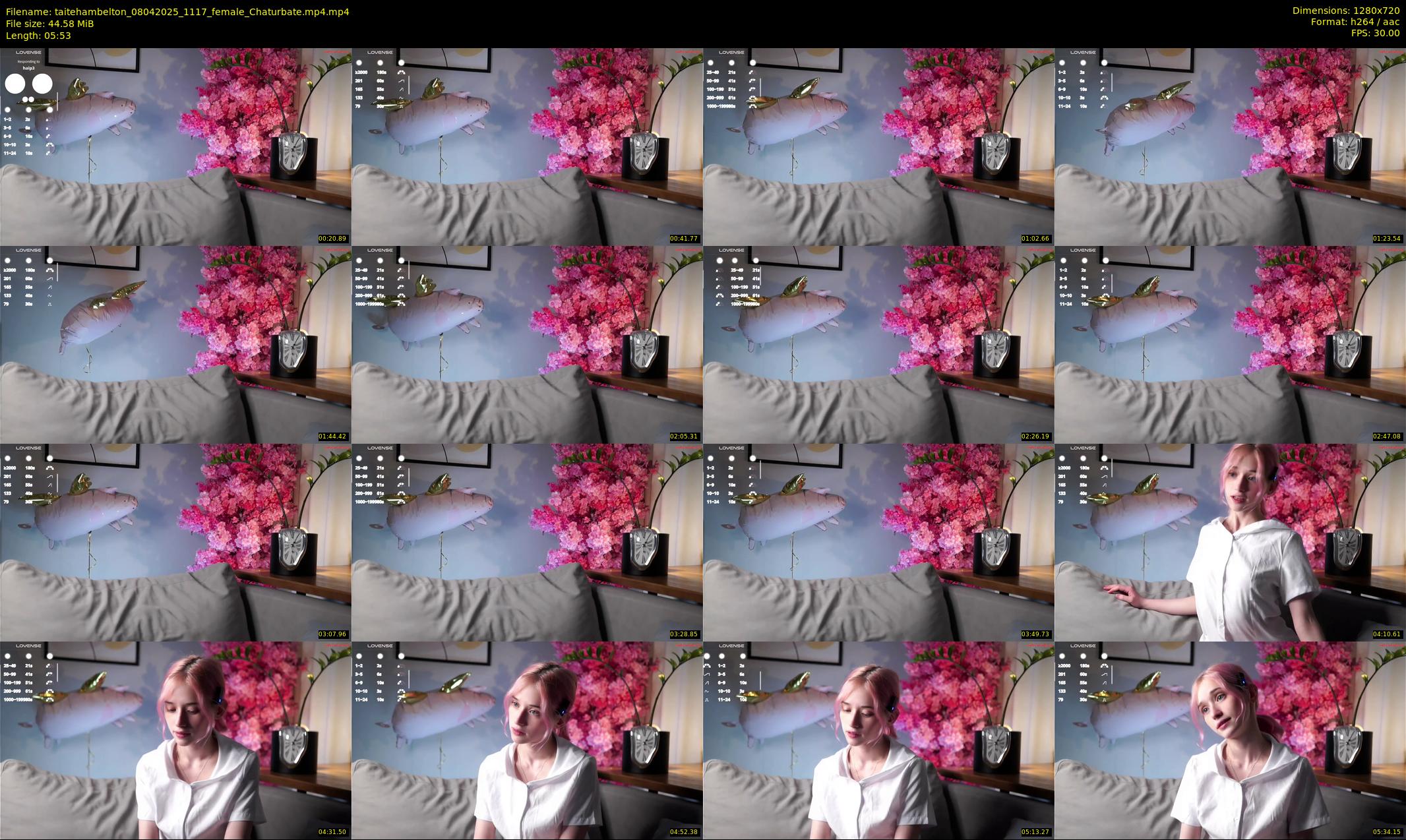 taitehambelton — 6 minute Chaturbate female cam show recording, 720p, Apr 8, 2025