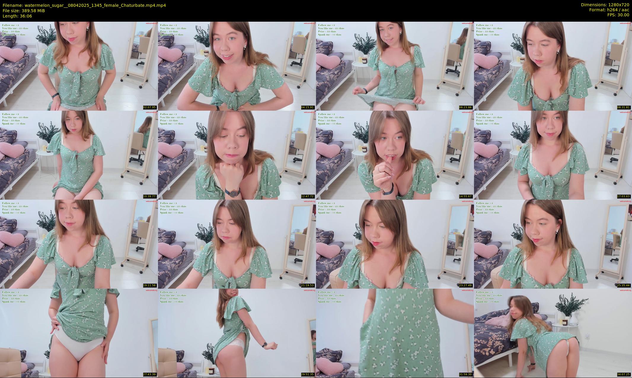 watermelon_sugar_ — 37 minute Chaturbate female cam show recording, 720p, Apr 8, 2025