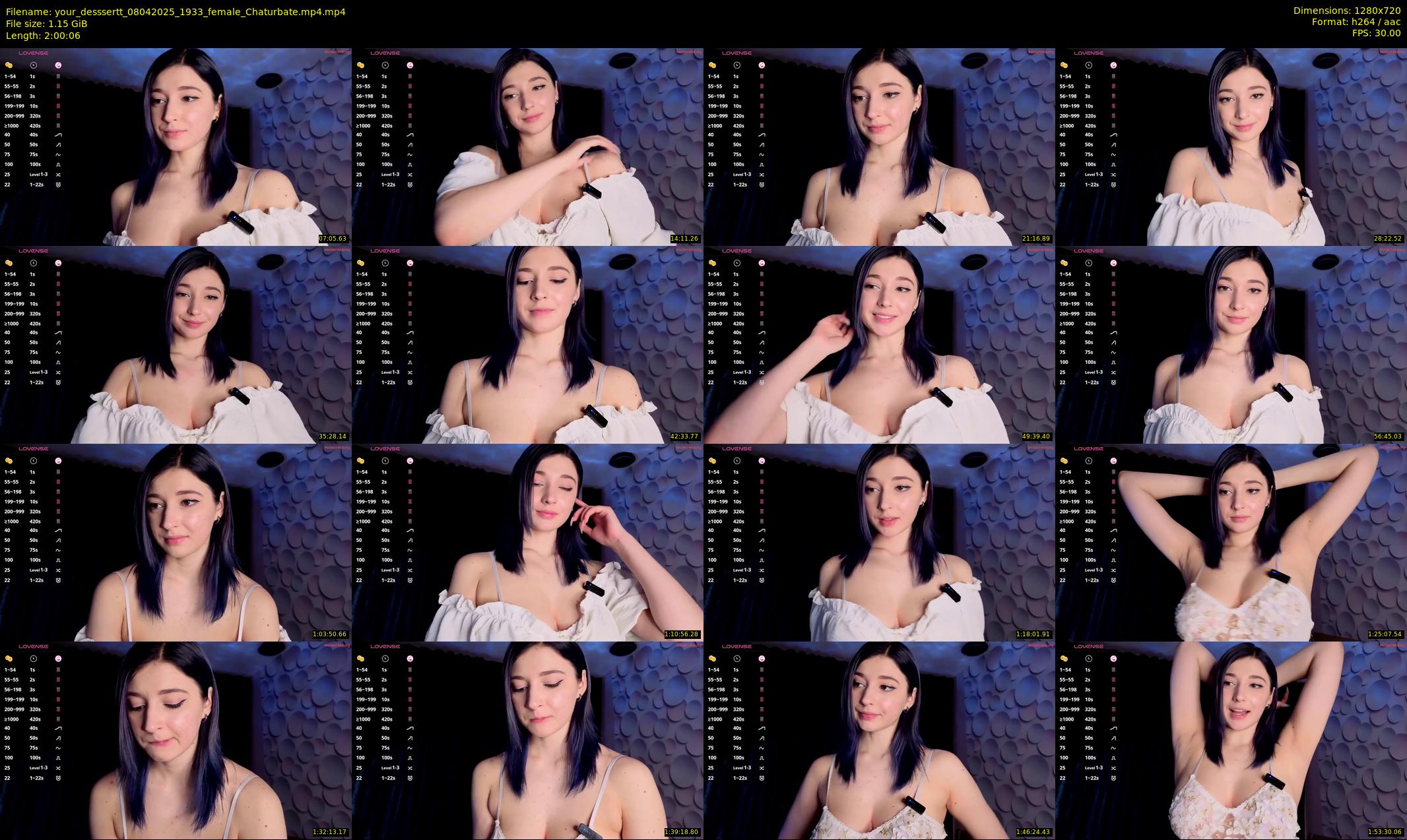 your_desssertt — 121 minute Chaturbate female cam show recording, 720p, Apr 8, 2025