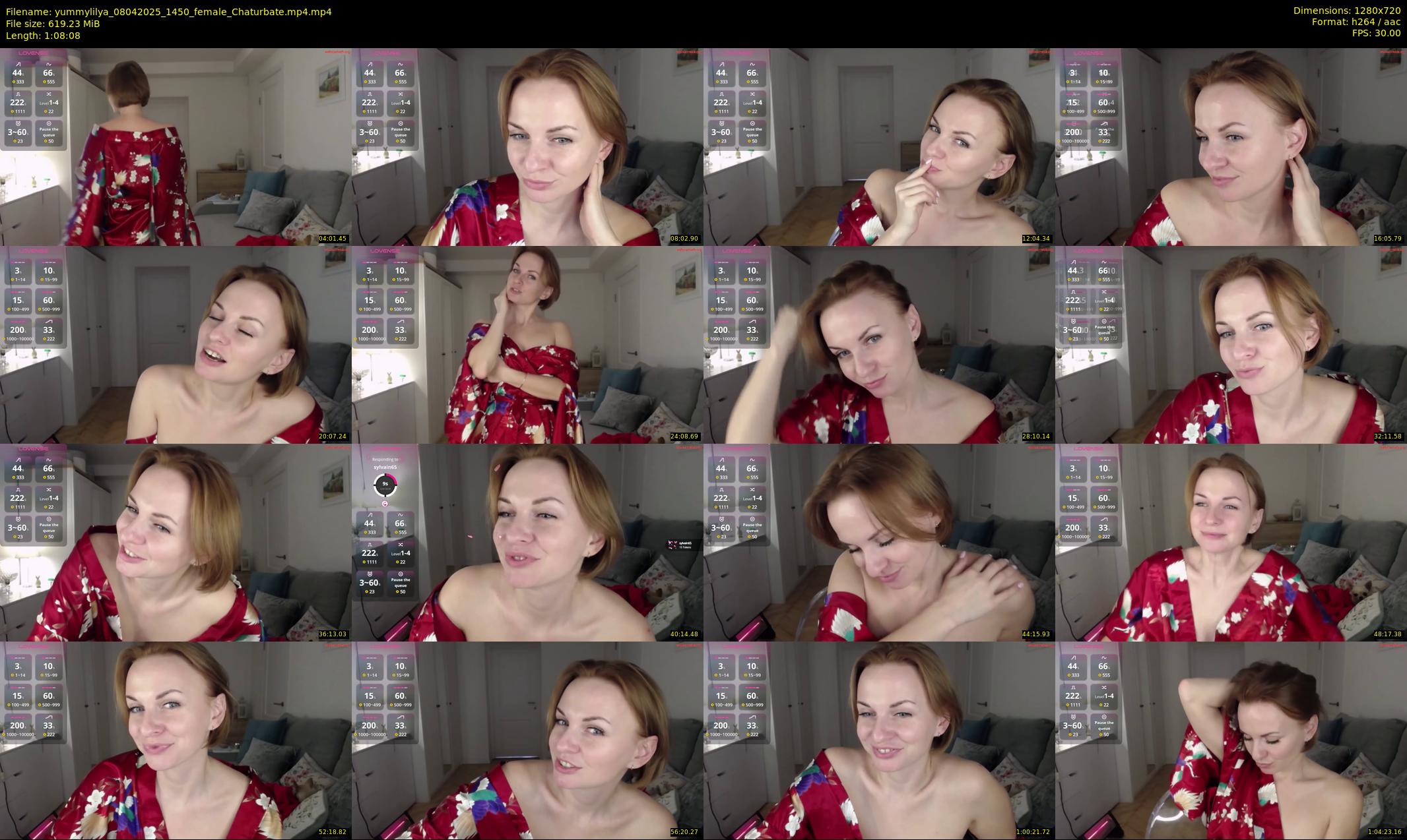 yummylilya — 69 minute Chaturbate female cam show recording, 720p, Apr 8, 2025