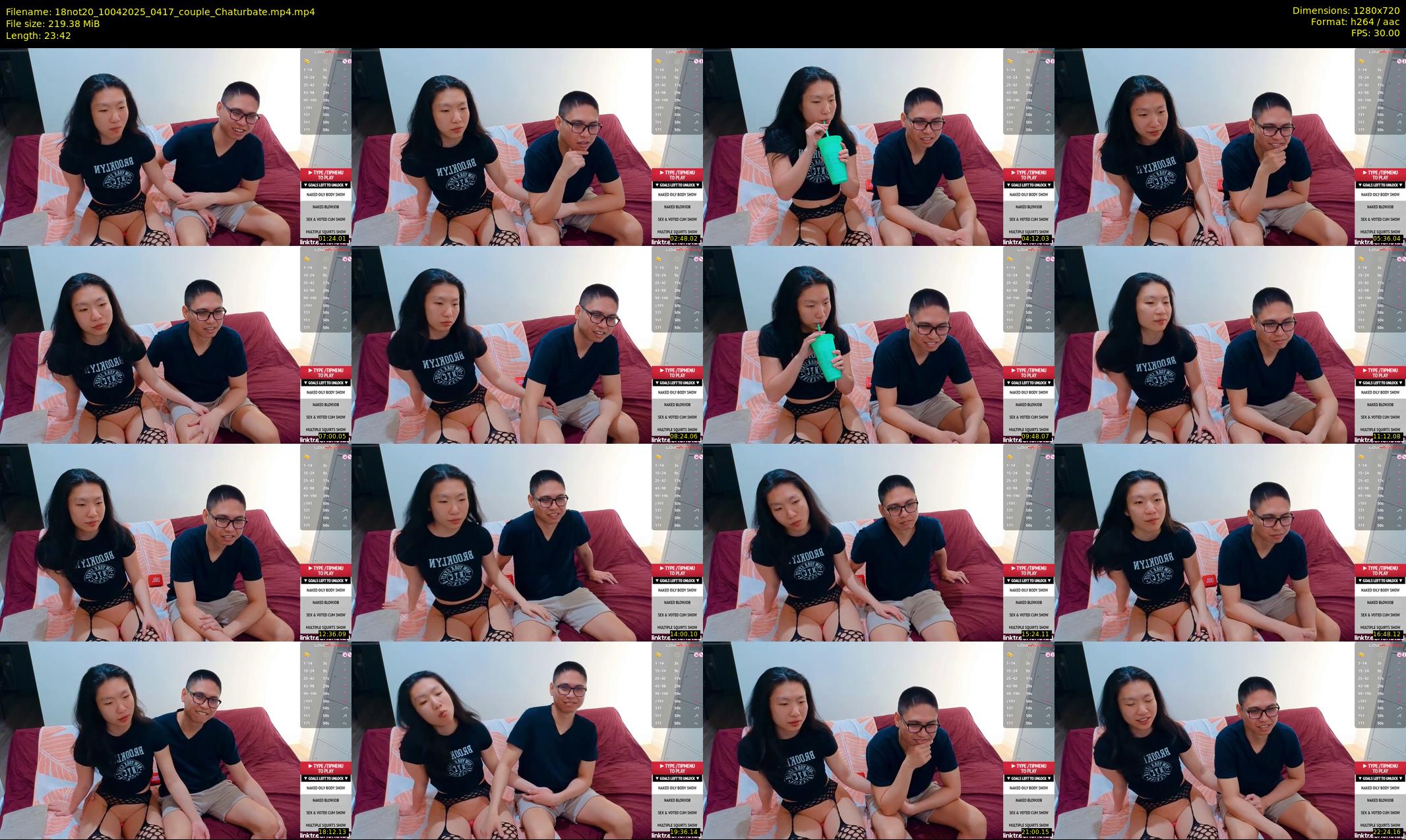 18not20 — 24 minute Chaturbate couple cam show recording, 720p, Apr 10, 2025