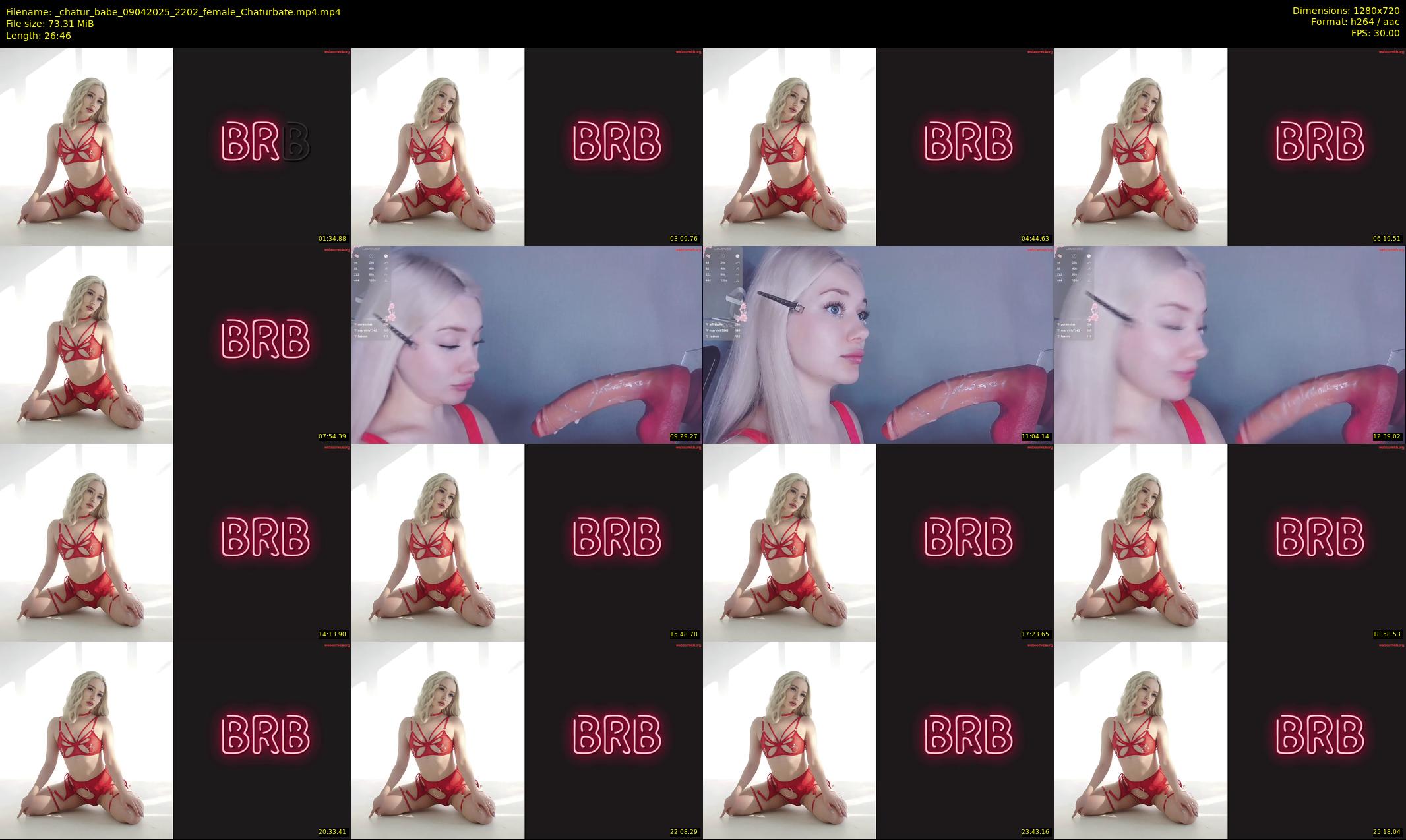 _chatur_babe — 27 minute Chaturbate female cam show recording, 720p, Apr 9, 2025