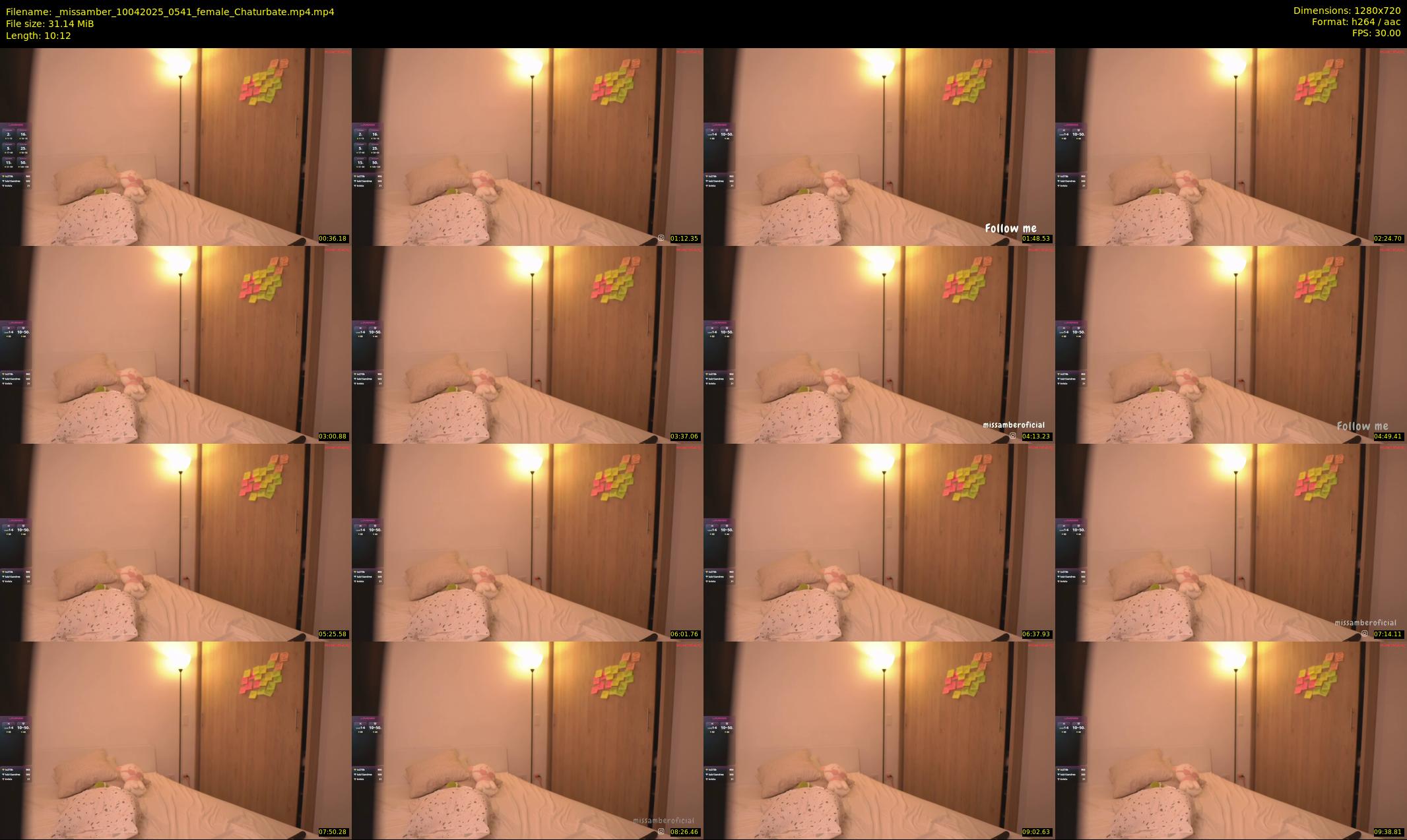 _missamber — 11 minute Chaturbate female cam show recording, 720p, Apr 10, 2025