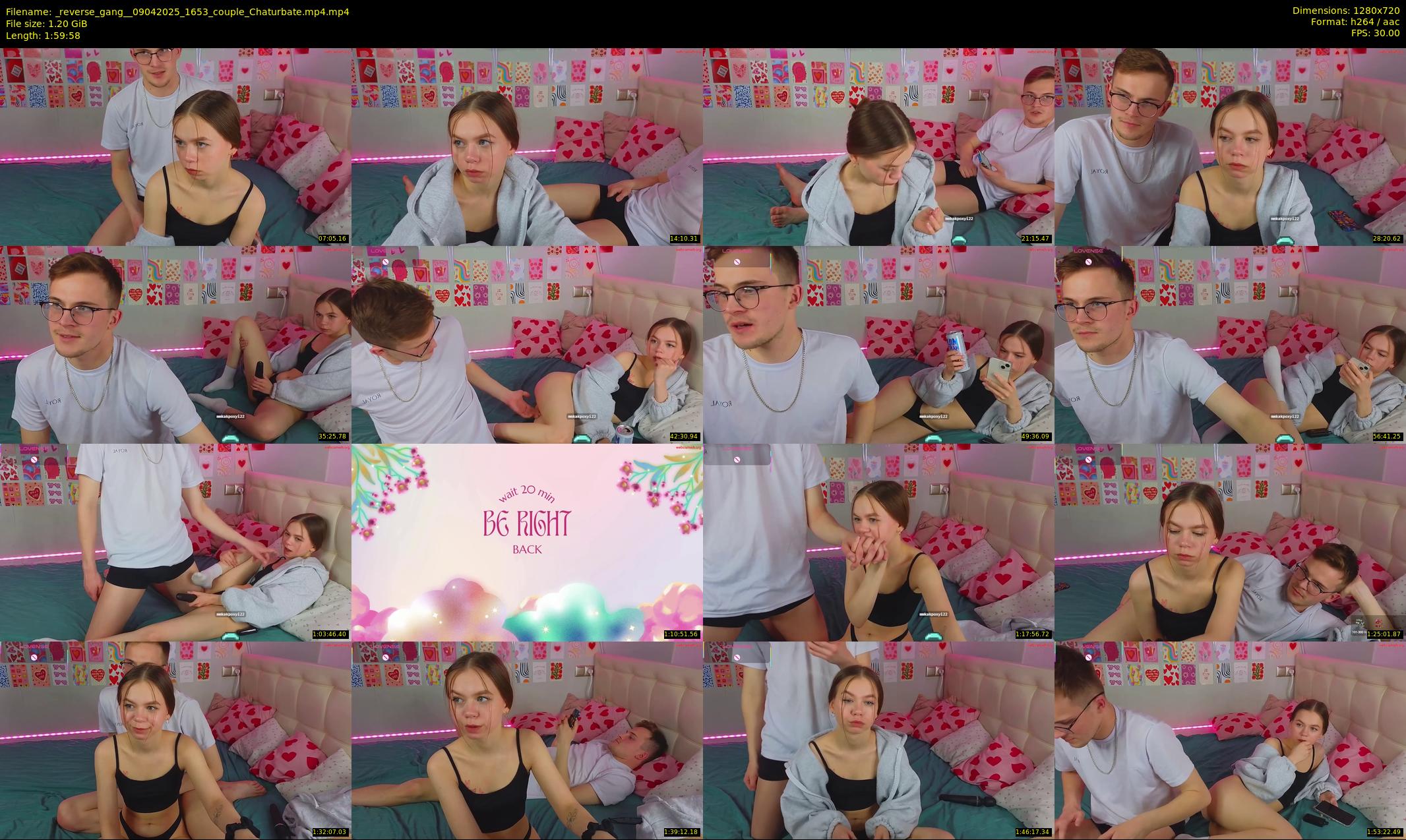 _reverse_gang_ — 120 minute Chaturbate couple cam show recording, 720p, Apr 9, 2025