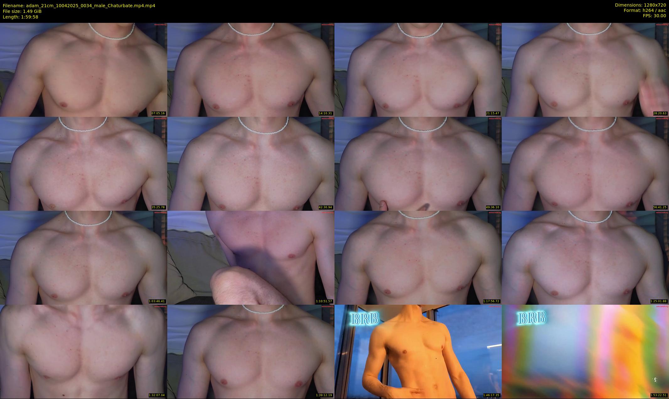 adam_21cm — 120 minute Chaturbate male cam show recording, 720p, Apr 10, 2025