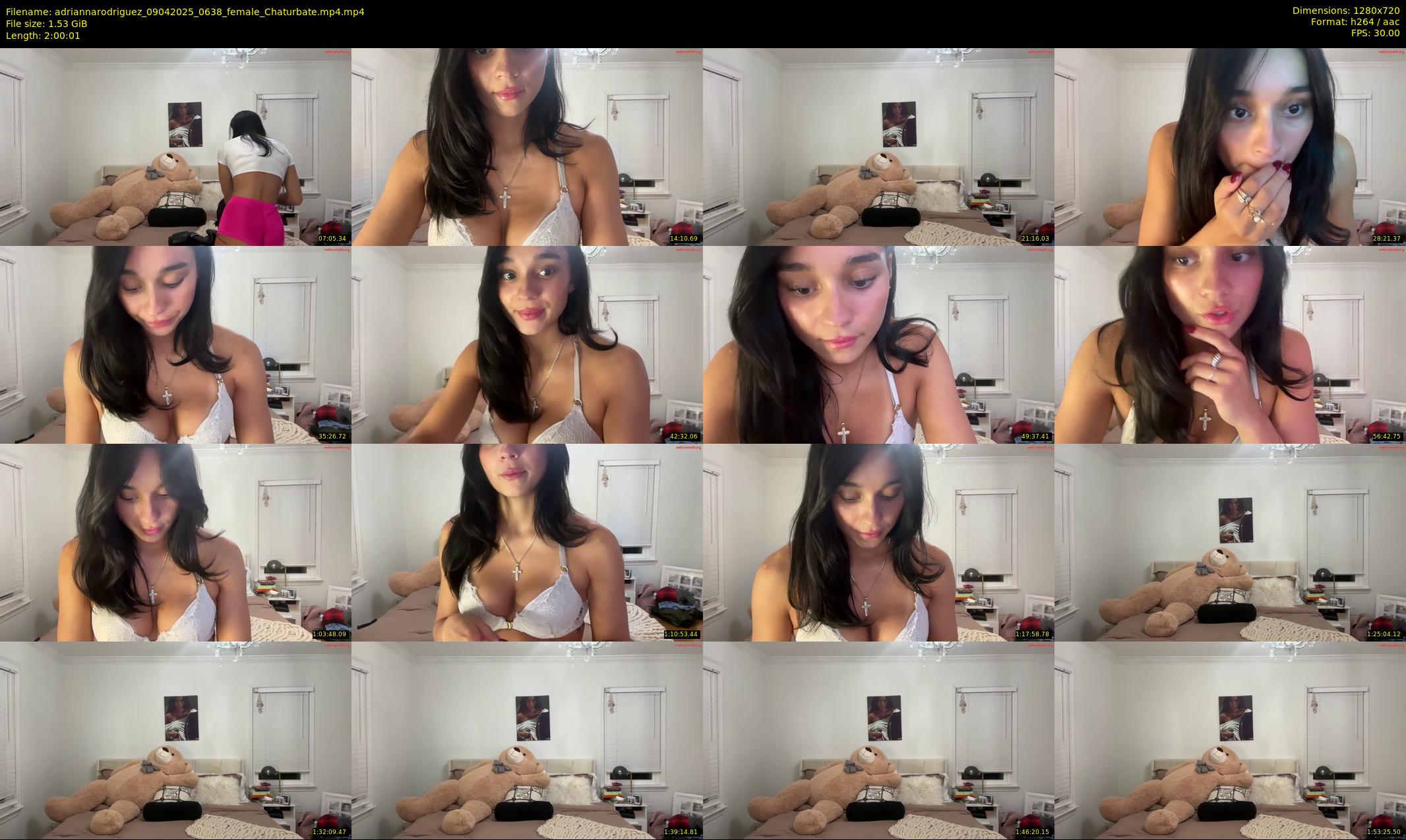 adriannarodriguez — 121 minute Chaturbate female cam show recording, 720p, Apr 9, 2025