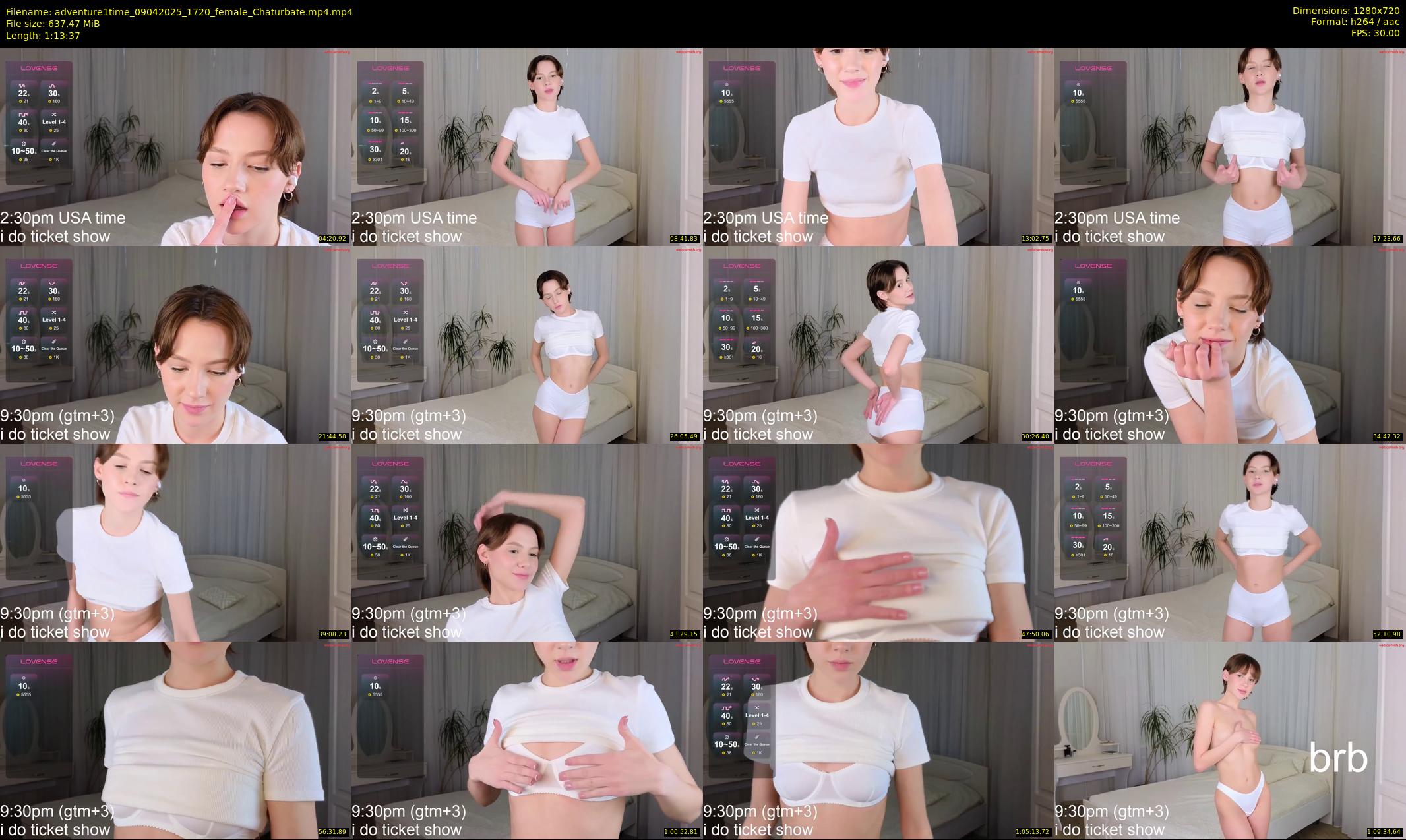 adventure1time — 74 minute Chaturbate female cam show recording, 720p, Apr 9, 2025
