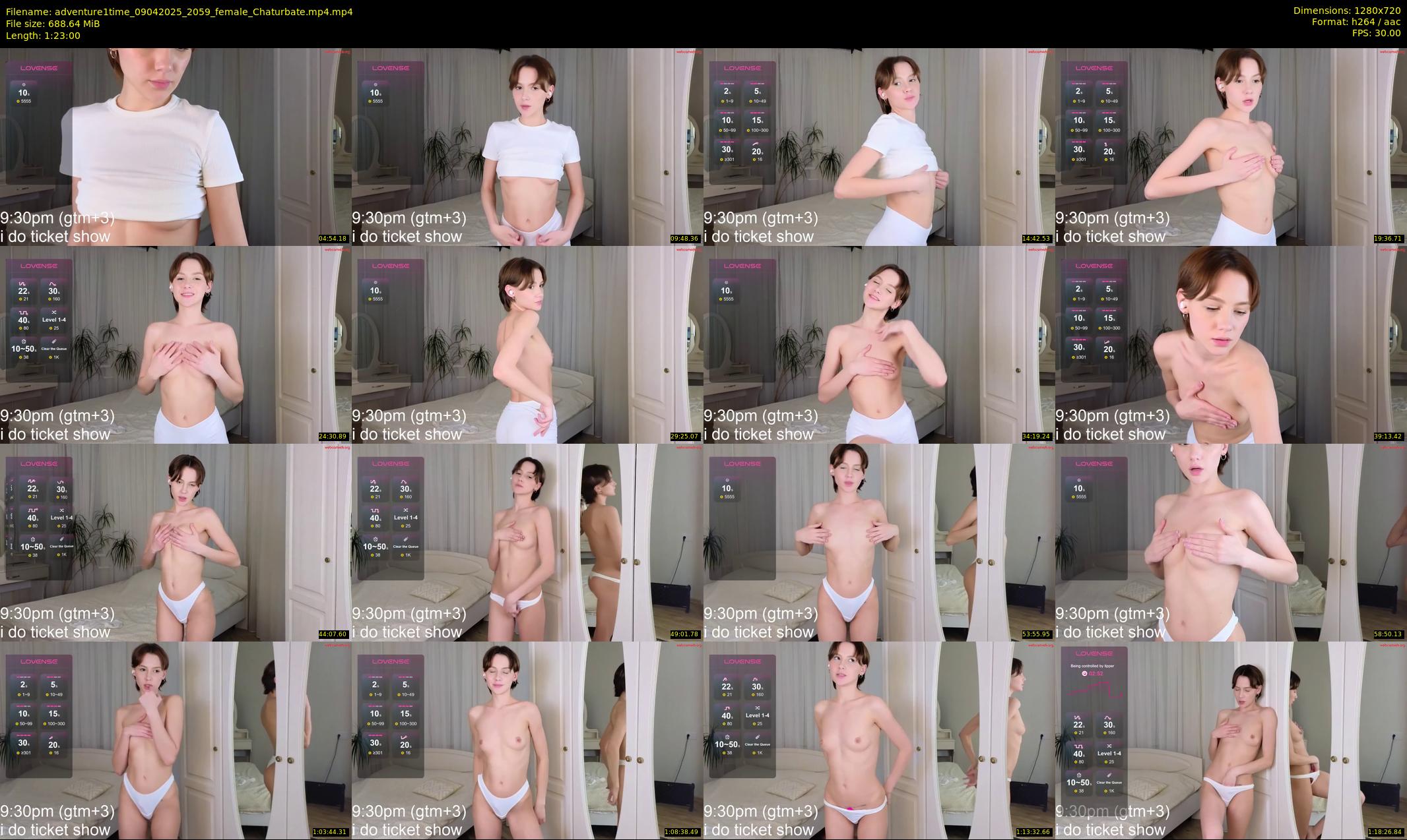 adventure1time — 83 minute Chaturbate female cam show recording, 720p, Apr 9, 2025