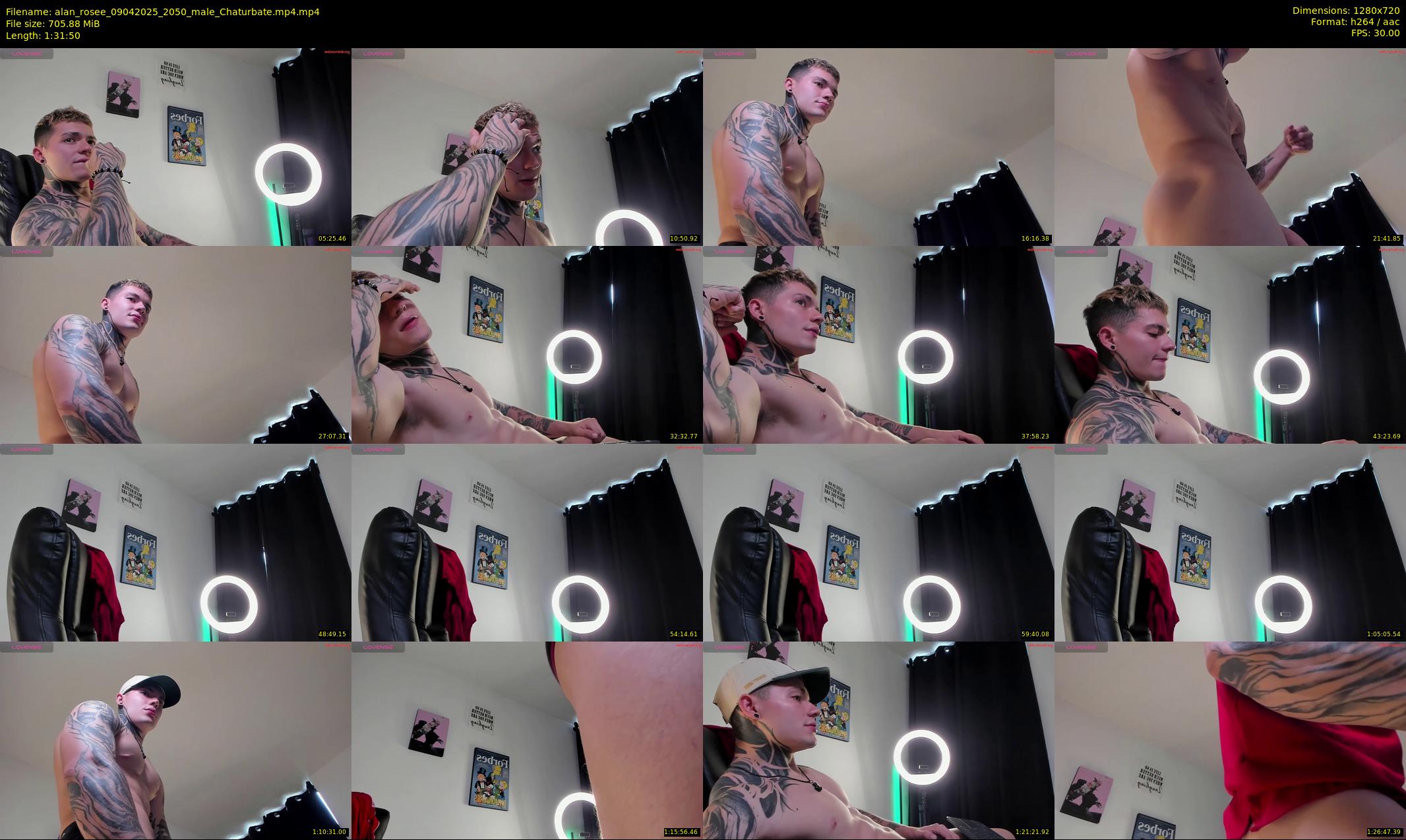 alan_rosee — 92 minute Chaturbate male cam show recording, 720p, Apr 9, 2025