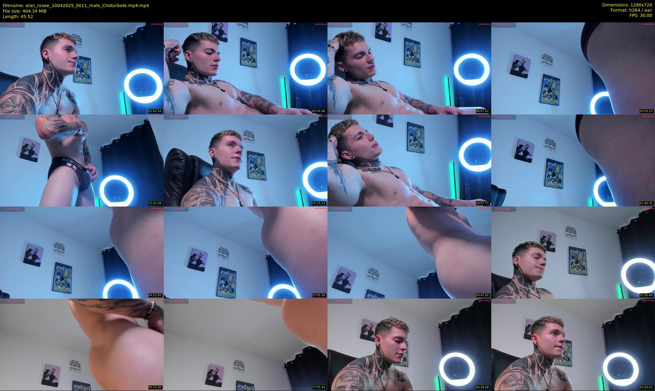 alan_rosee — 46 minute Chaturbate male cam show recording, 720p, Apr 10, 2025