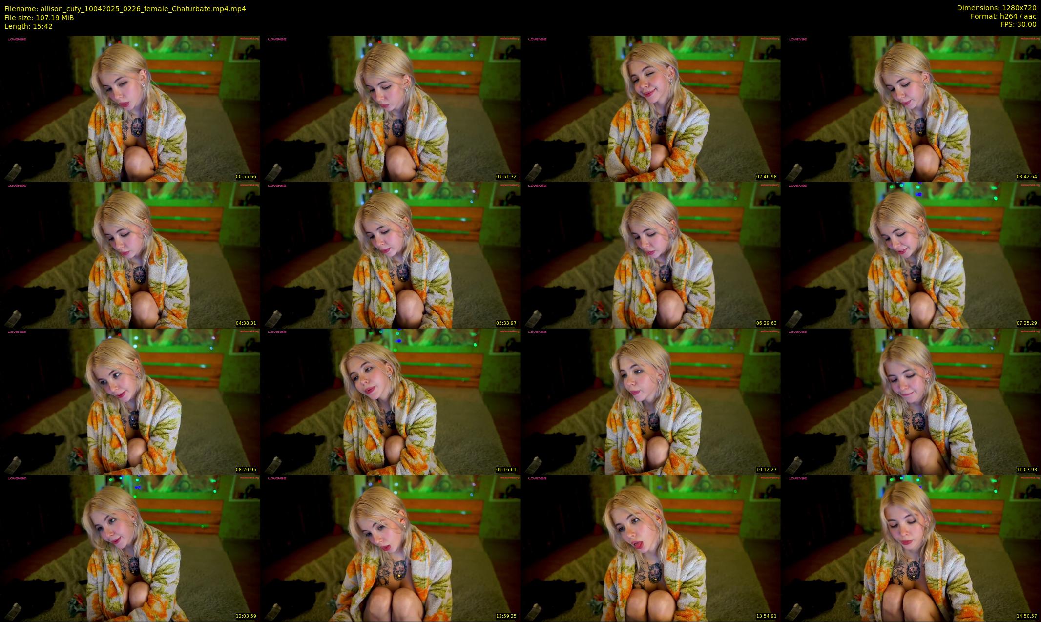 allison_cuty — 16 minute Chaturbate female cam show recording, 720p, Apr 10, 2025
