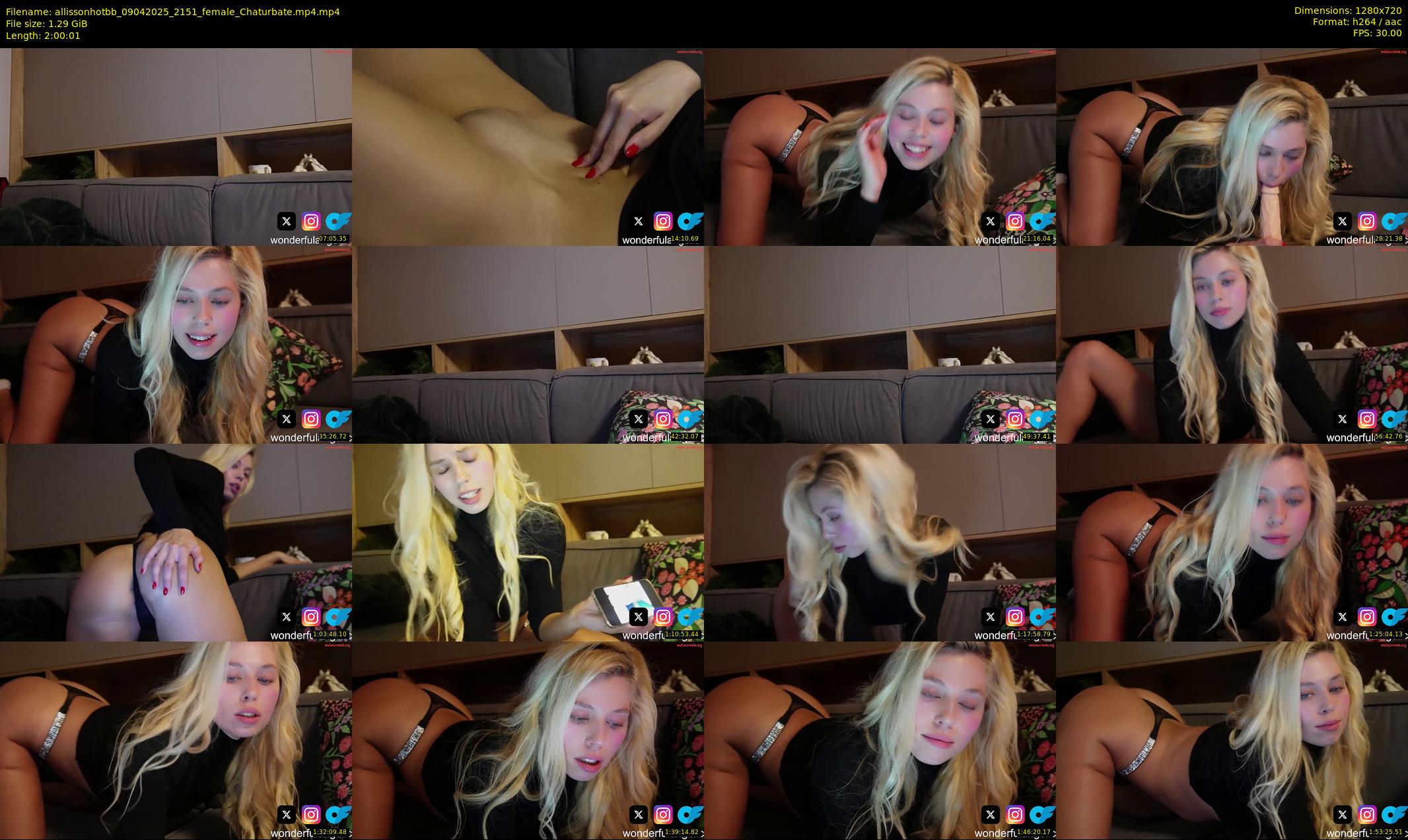 allissonhotbb — 121 minute Chaturbate female cam show recording, 720p, Apr 9, 2025