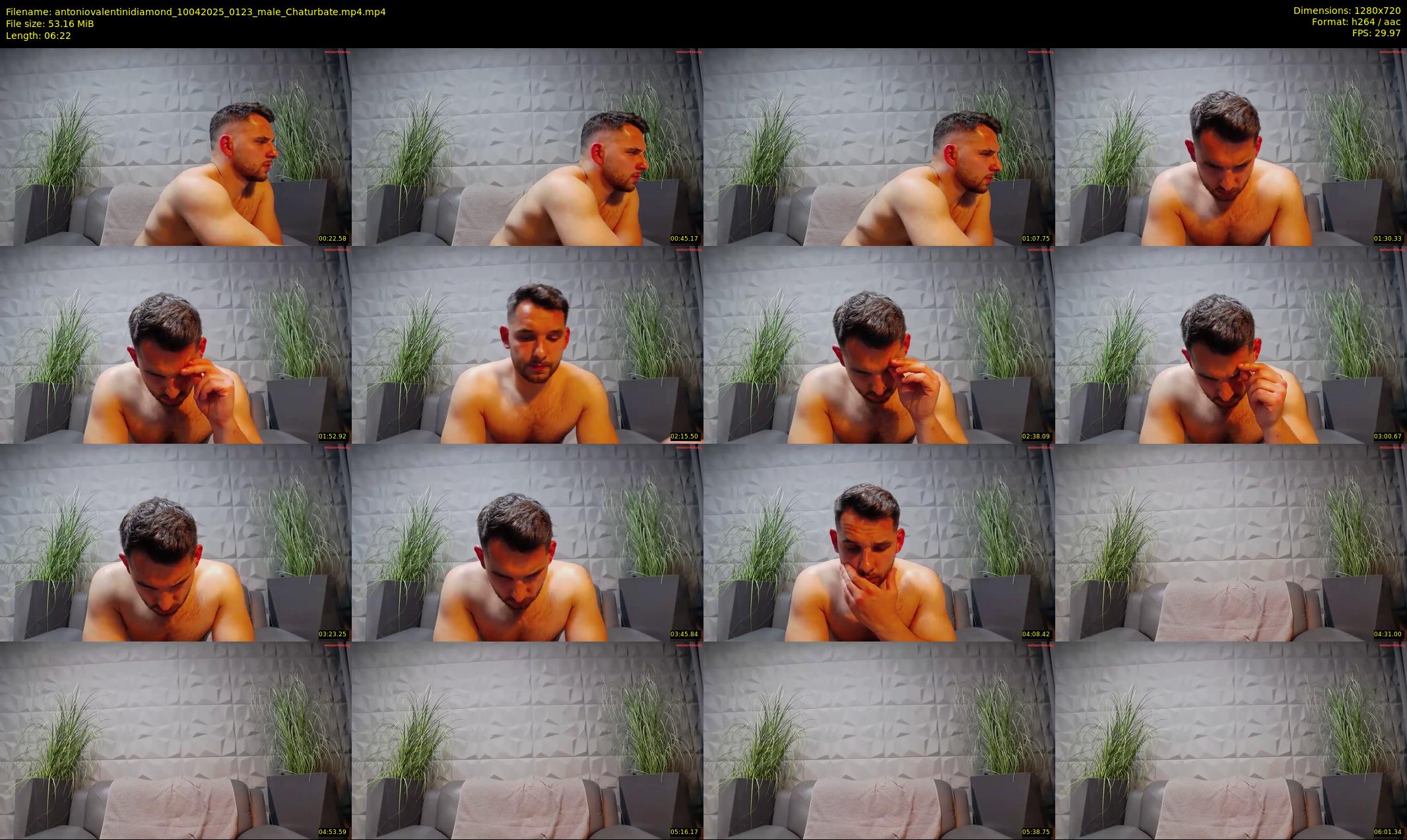 antoniovalentinidiamond — 7 minute Chaturbate male cam show recording, 720p, Apr 10, 2025