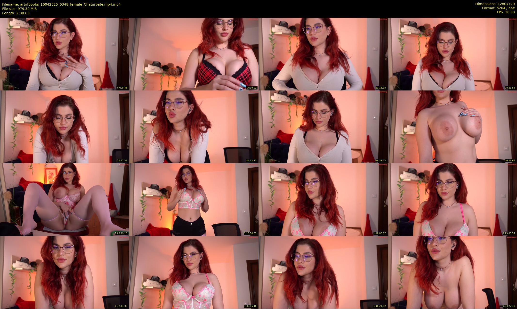artofboobs — 121 minute Chaturbate female cam show recording, 720p, Apr 10, 2025