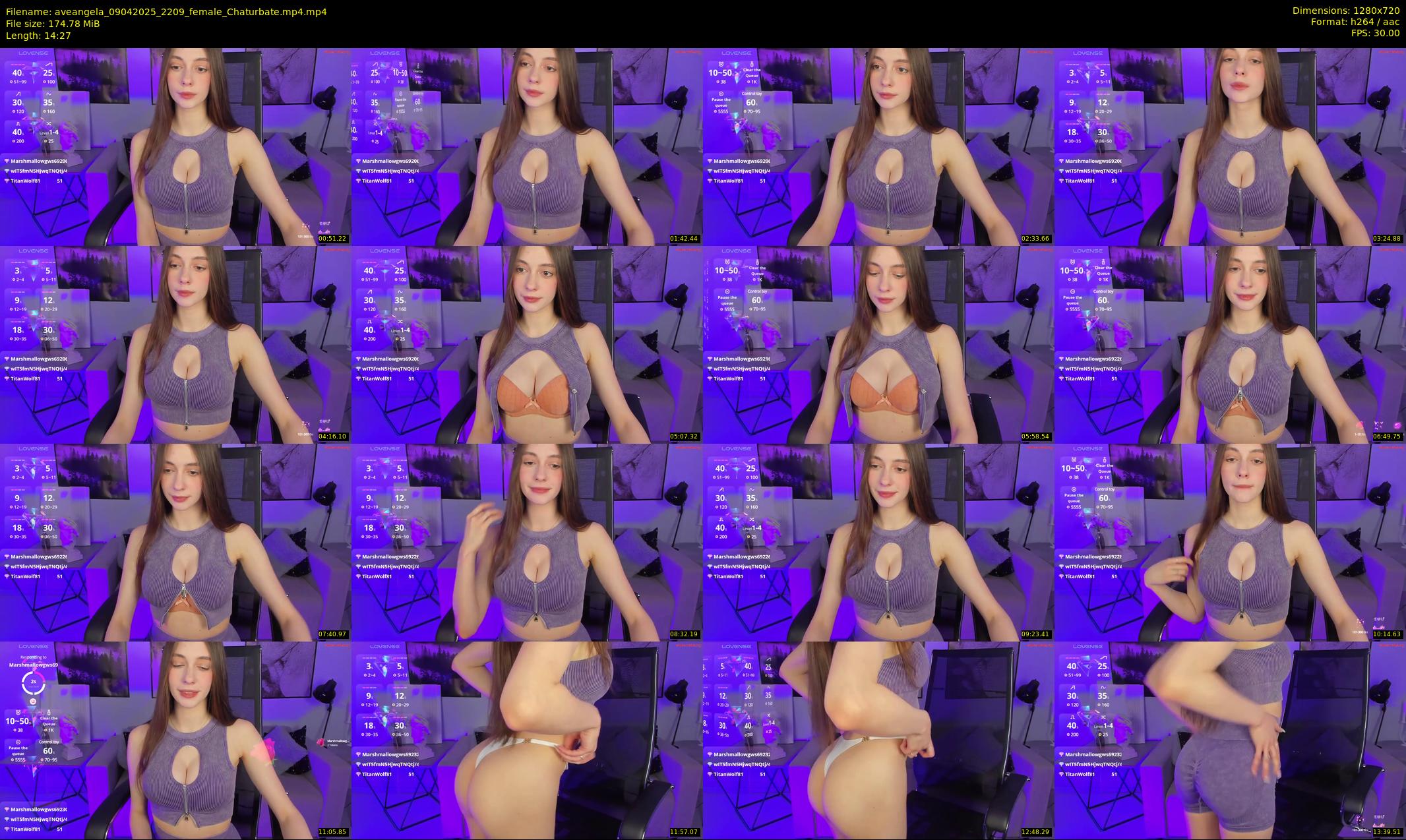 aveangela — 15 minute Chaturbate couple cam show recording, 720p, Apr 9, 2025