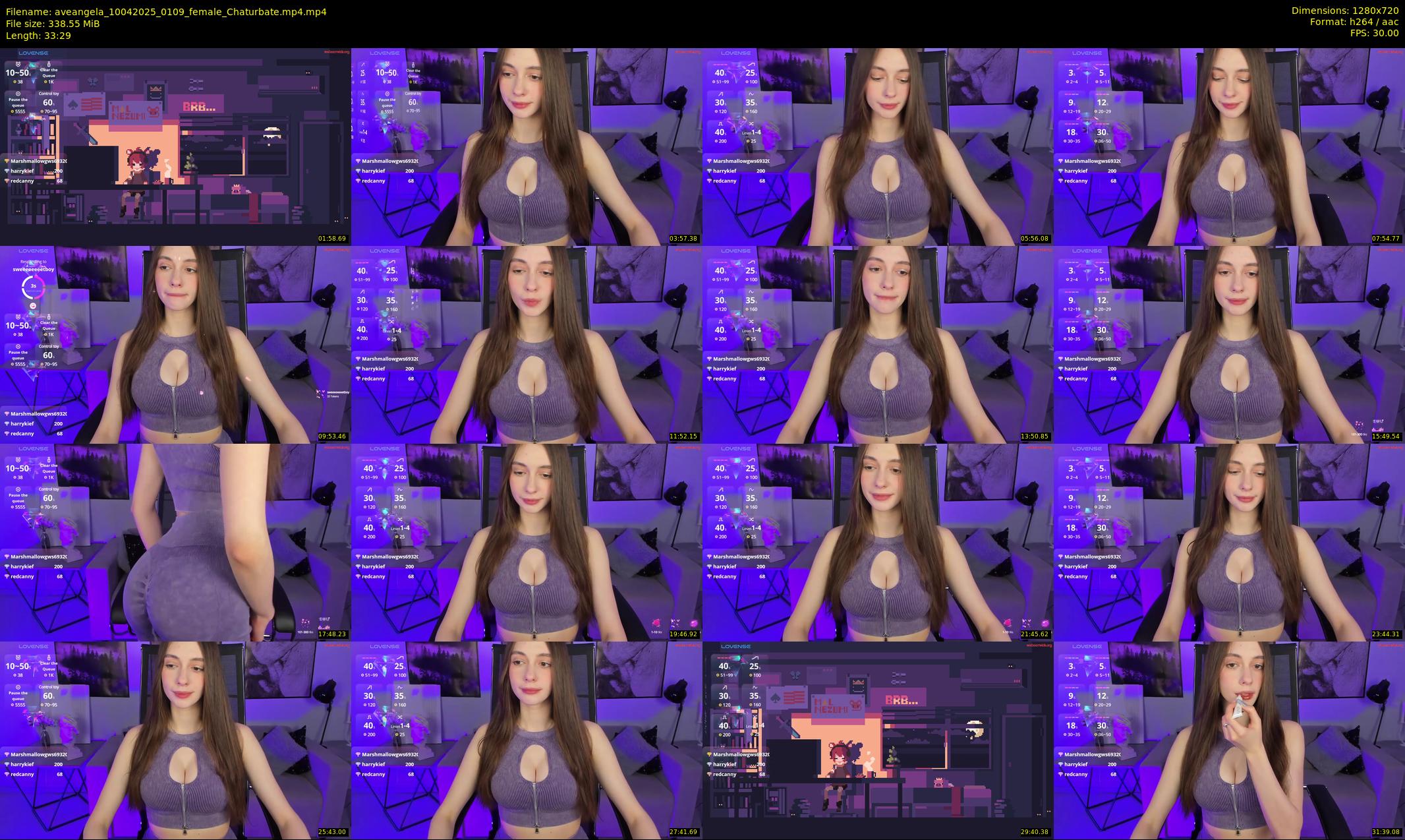 aveangela — 34 minute Chaturbate couple cam show recording, 720p, Apr 10, 2025