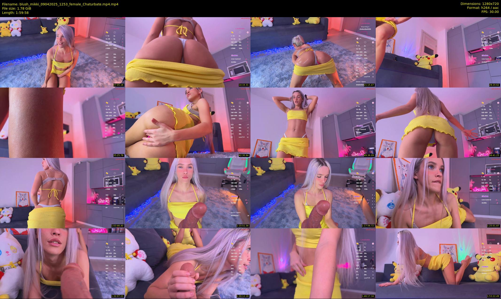 blush_mikki — 120 minute Chaturbate female cam show recording, 720p, Apr 9, 2025