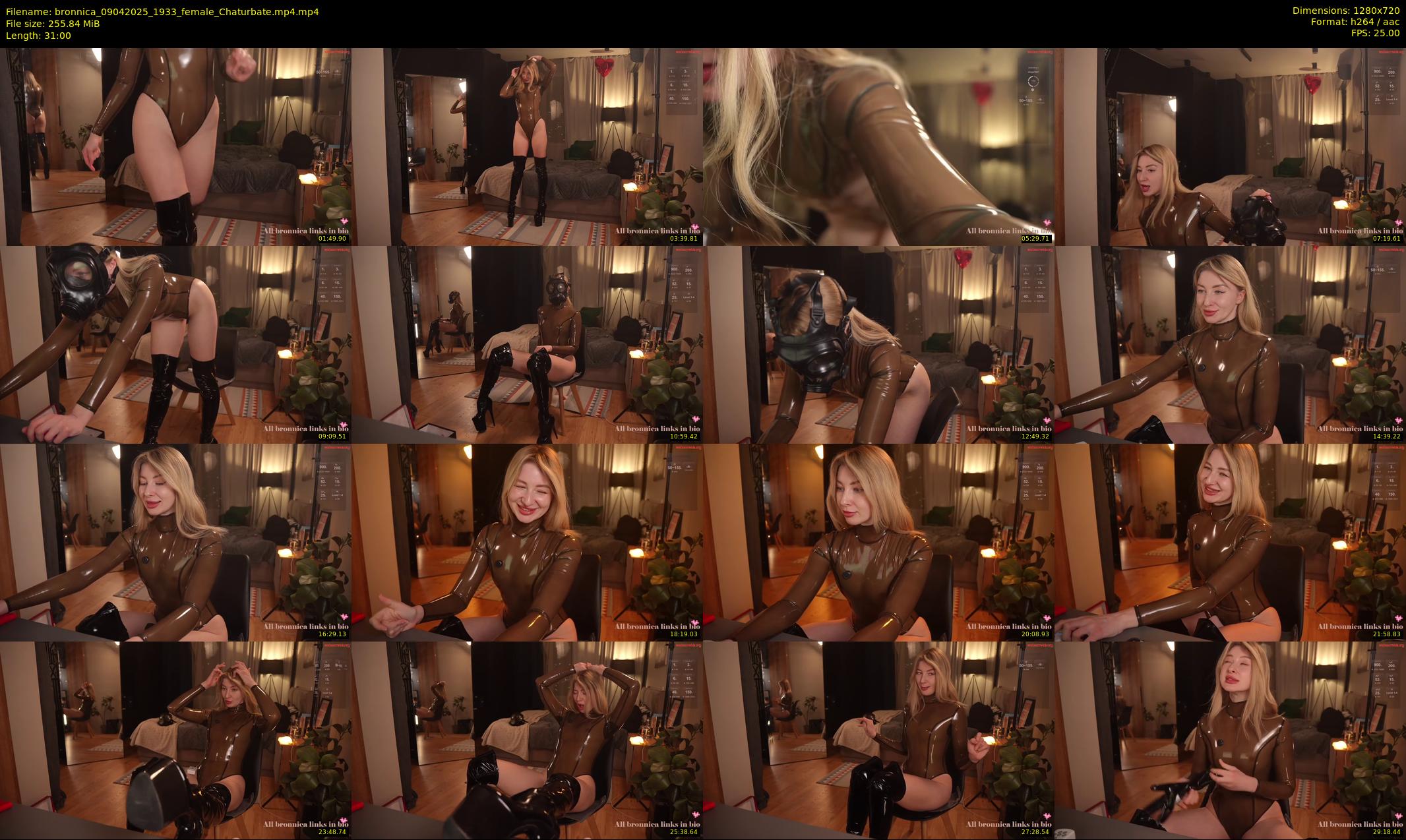 bronnica — 31 minute Chaturbate female cam show recording, 720p, Apr 9, 2025