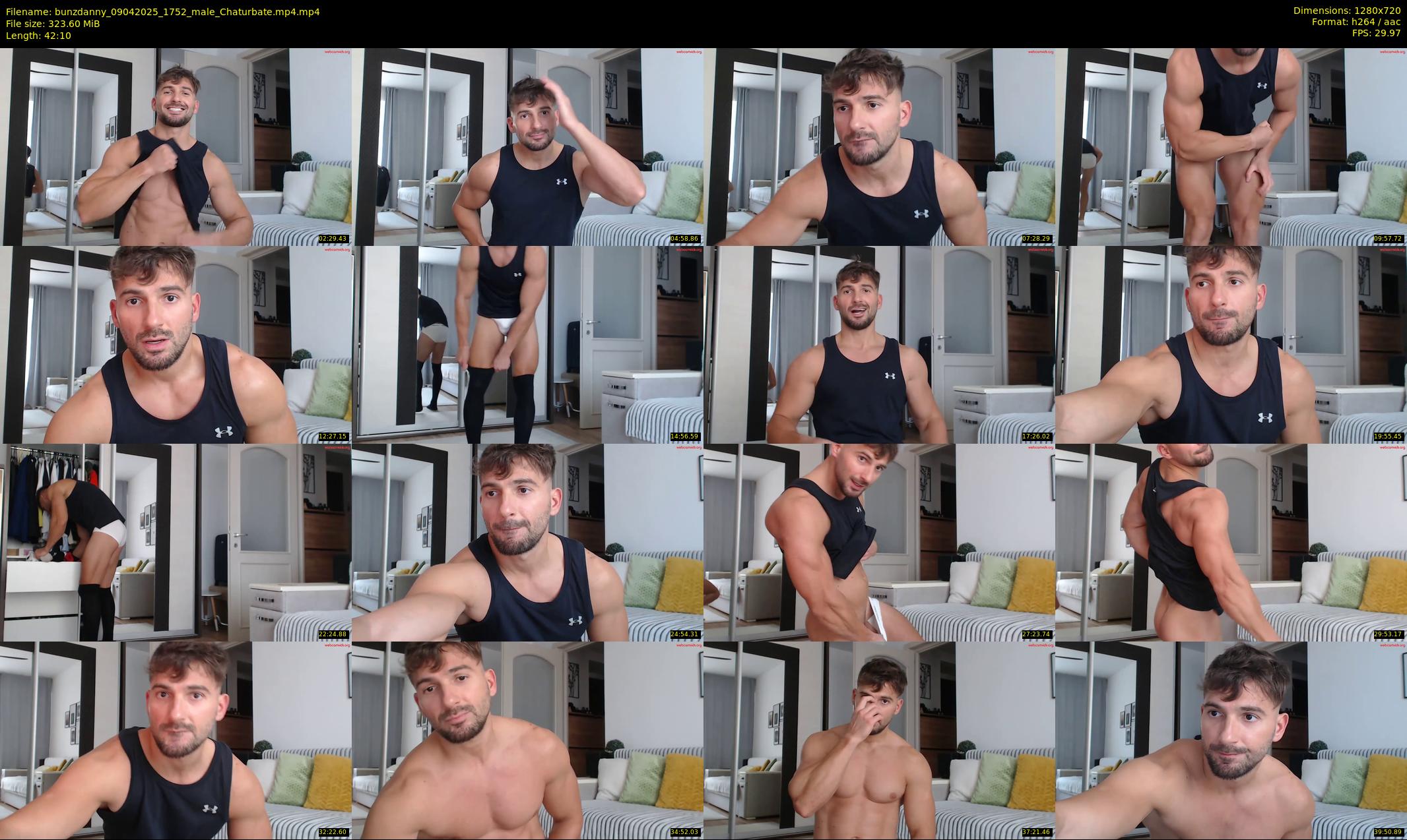 bunzdanny — 43 minute Chaturbate male cam show recording, 720p, Apr 9, 2025
