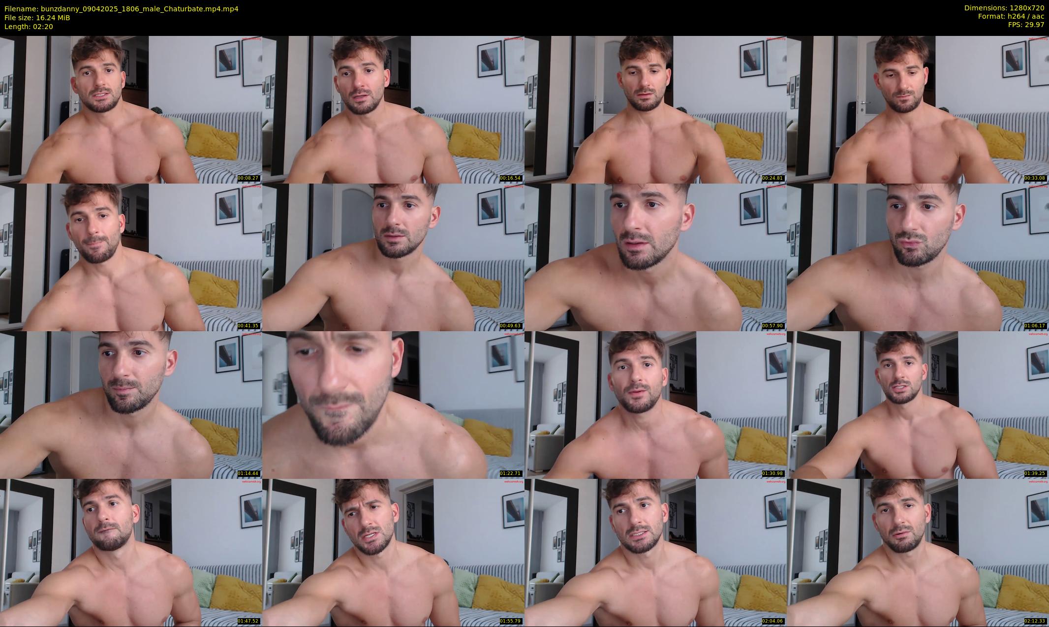bunzdanny — 3 minute Chaturbate male cam show recording, 720p, Apr 9, 2025