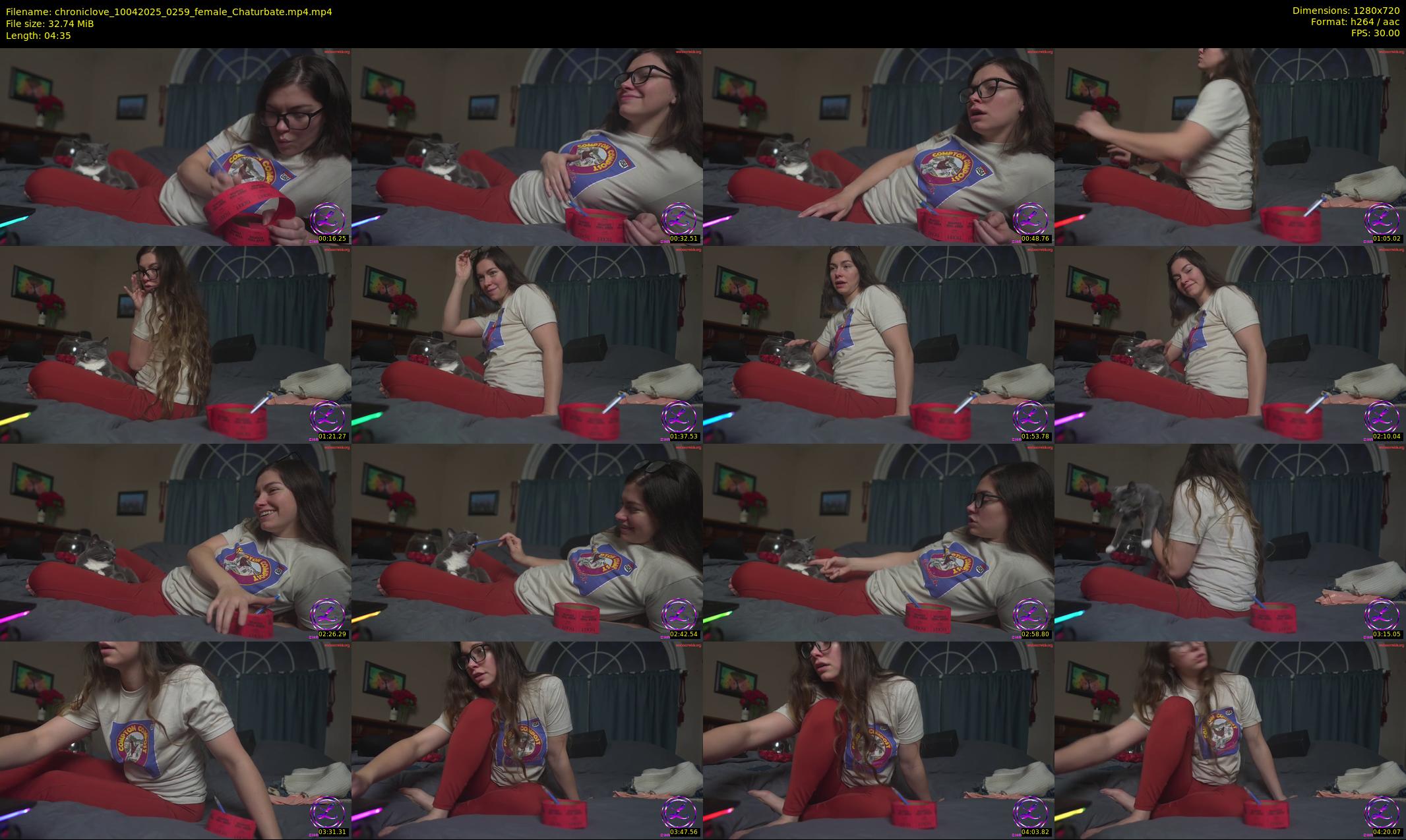 chroniclove — 5 minute Chaturbate female cam show recording, 720p, Apr 10, 2025