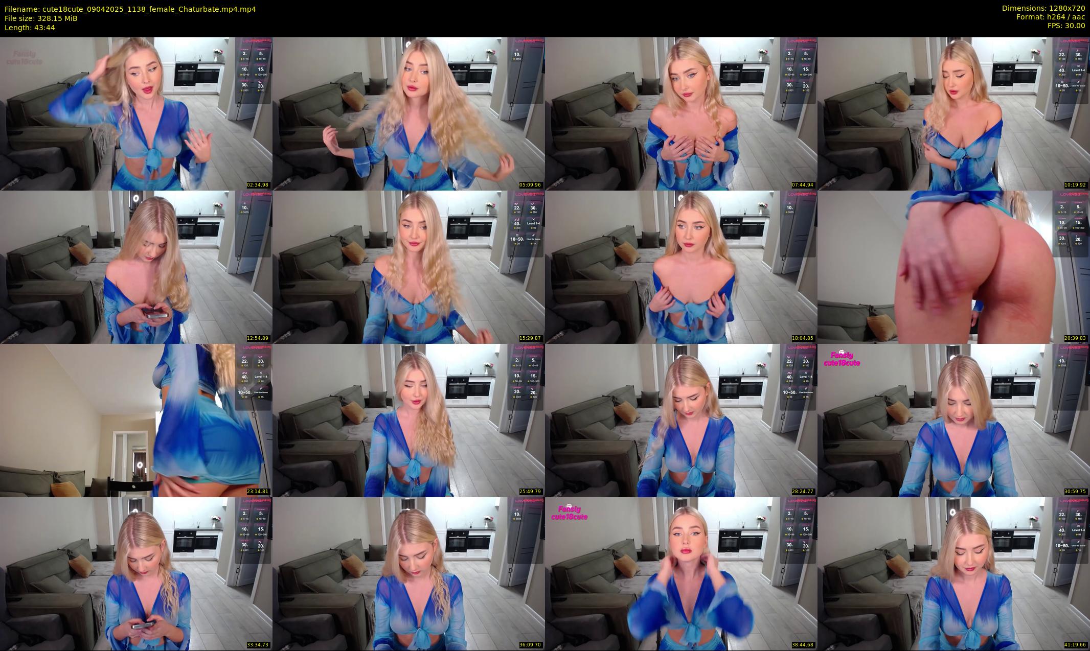 cute18cute — 44 minute Chaturbate female cam show recording, 720p, Apr 9, 2025