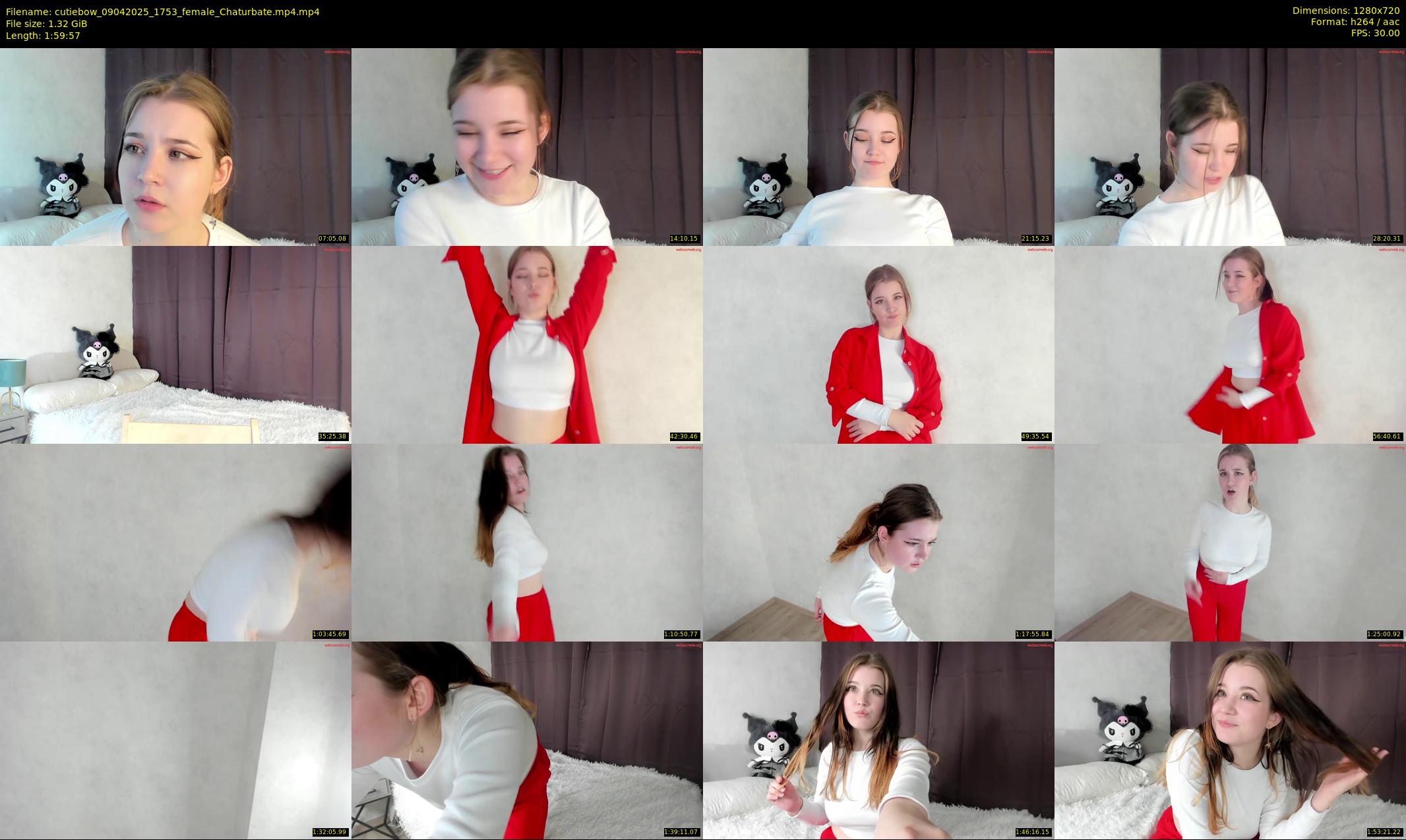 cutiebow — 120 minute Chaturbate female cam show recording, 720p, Apr 9, 2025