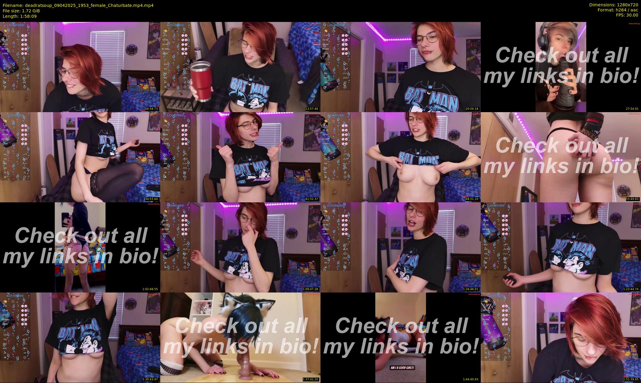 deadratsoup — 119 minute Chaturbate female cam show recording, 720p, Apr 9, 2025