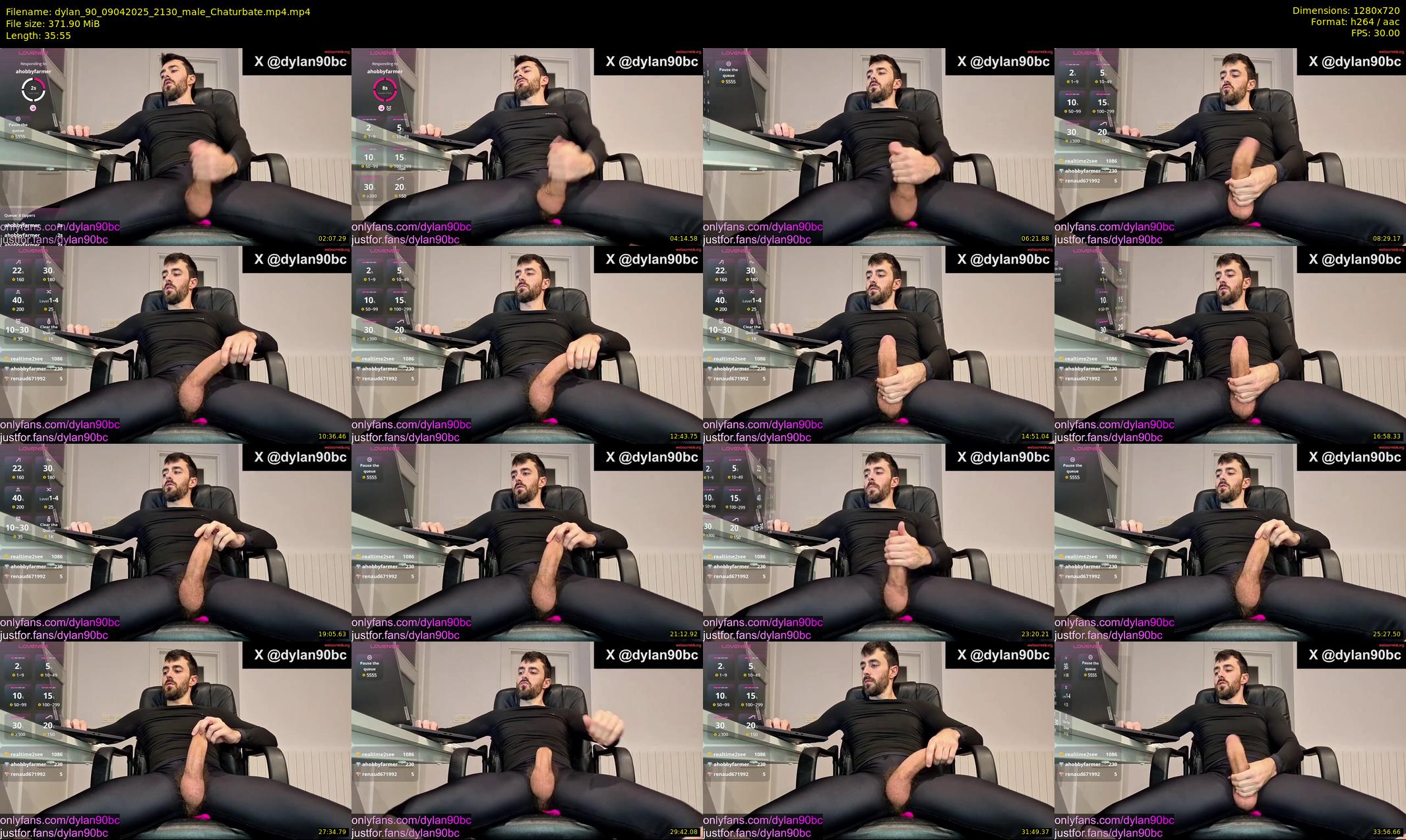 dylan_90 — 36 minute Chaturbate male cam show recording, 720p, Apr 9, 2025
