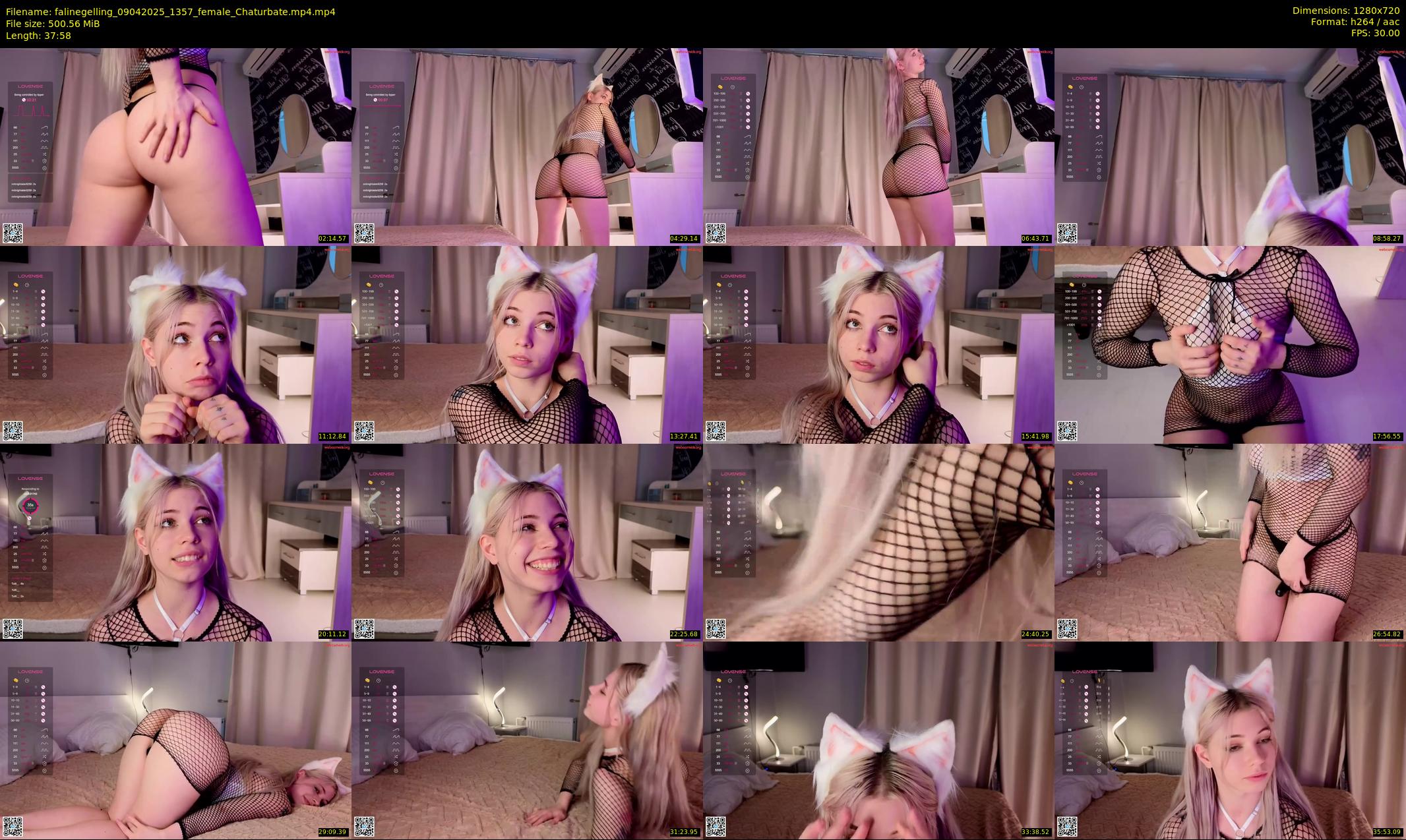 falinegelling — 38 minute Chaturbate female cam show recording, 720p, Apr 9, 2025