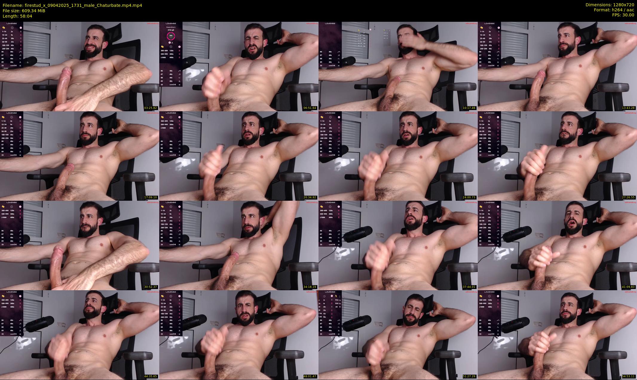 firestud_x — 59 minute Chaturbate male cam show recording, 720p, Apr 9, 2025