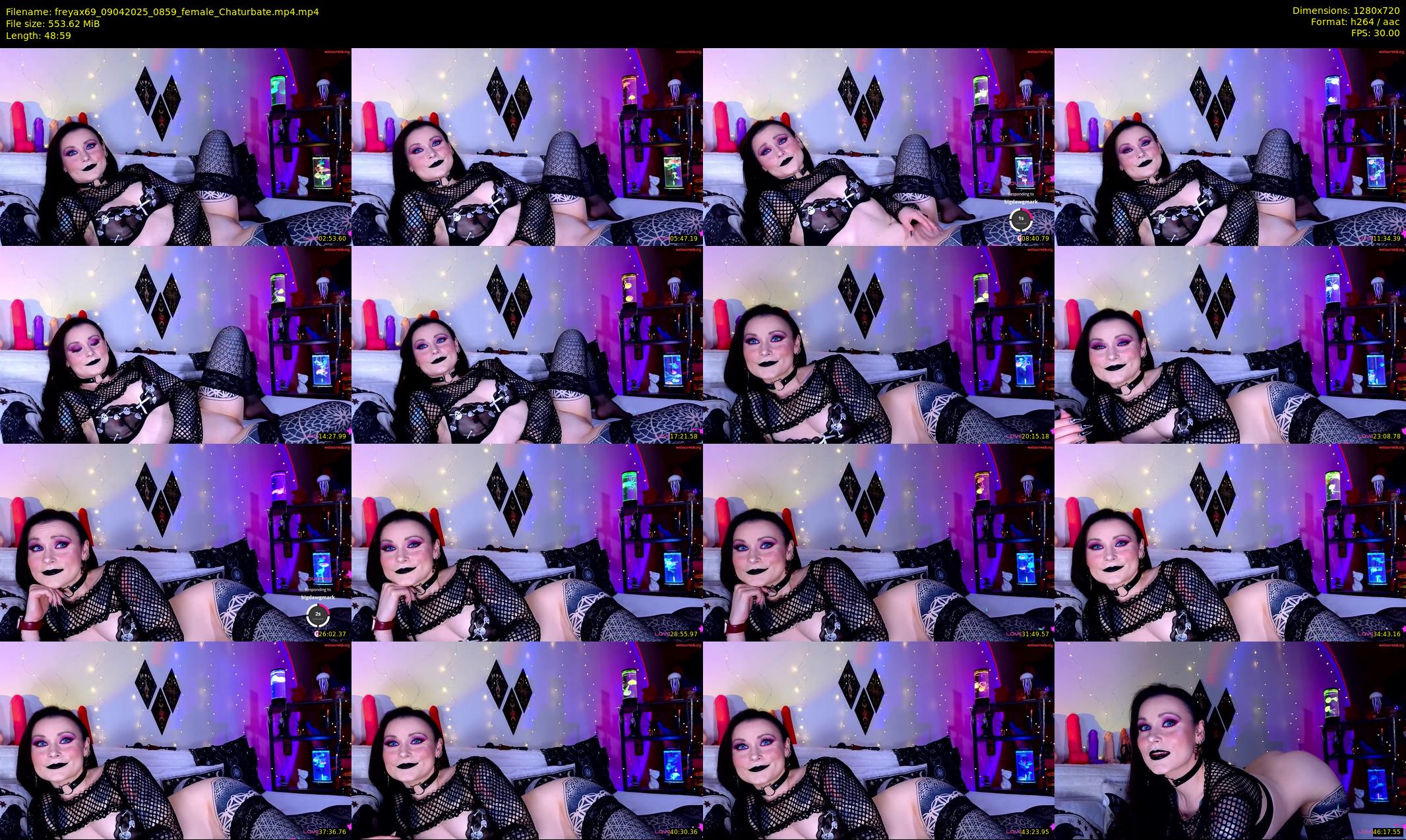 freyax69 — 49 minute Chaturbate female cam show recording, 720p, Apr 9, 2025