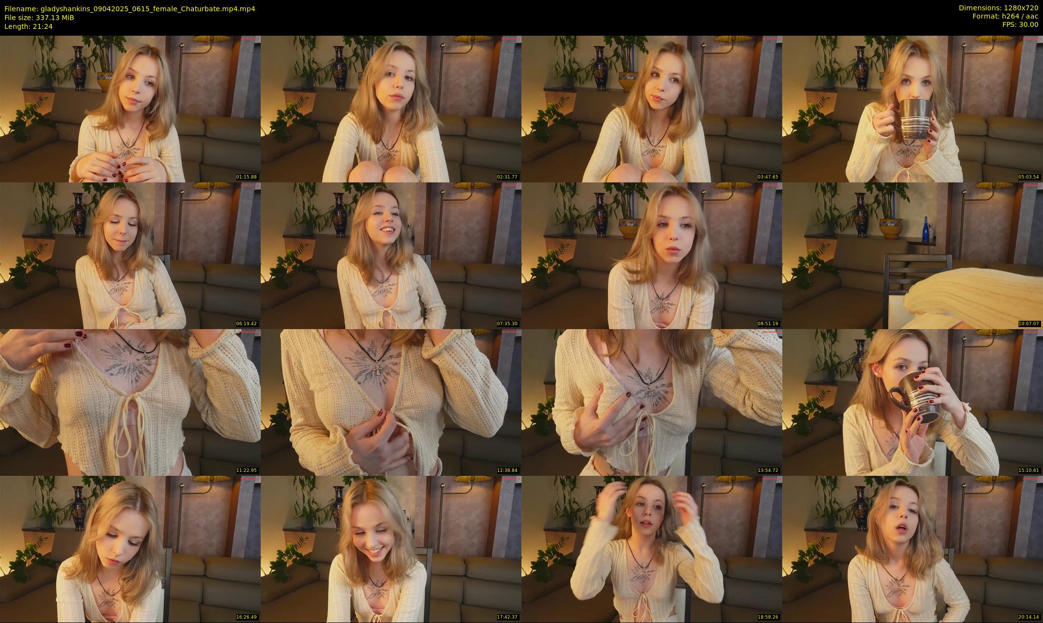 gladyshankins — 22 minute Chaturbate female cam show recording, 720p, Apr 9, 2025