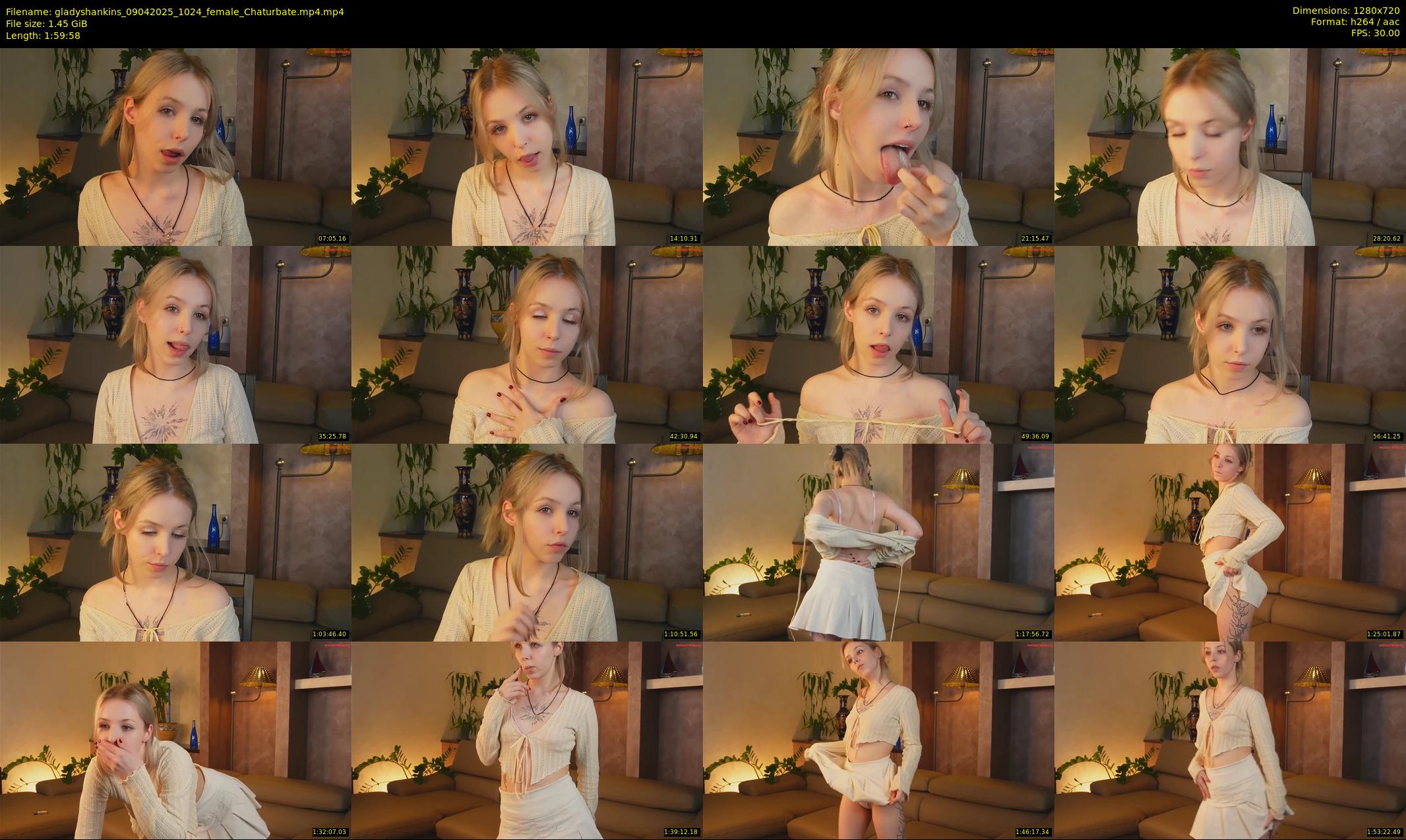 gladyshankins — 120 minute Chaturbate female cam show recording, 720p, Apr 9, 2025
