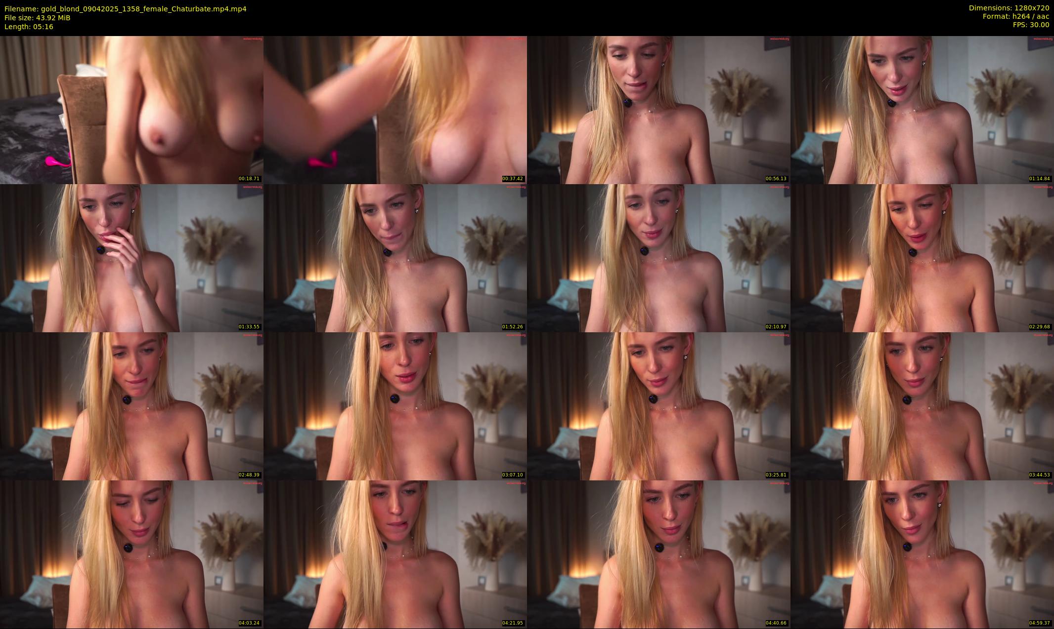 gold_blond — 6 minute Chaturbate female cam show recording, 720p, Apr 9, 2025
