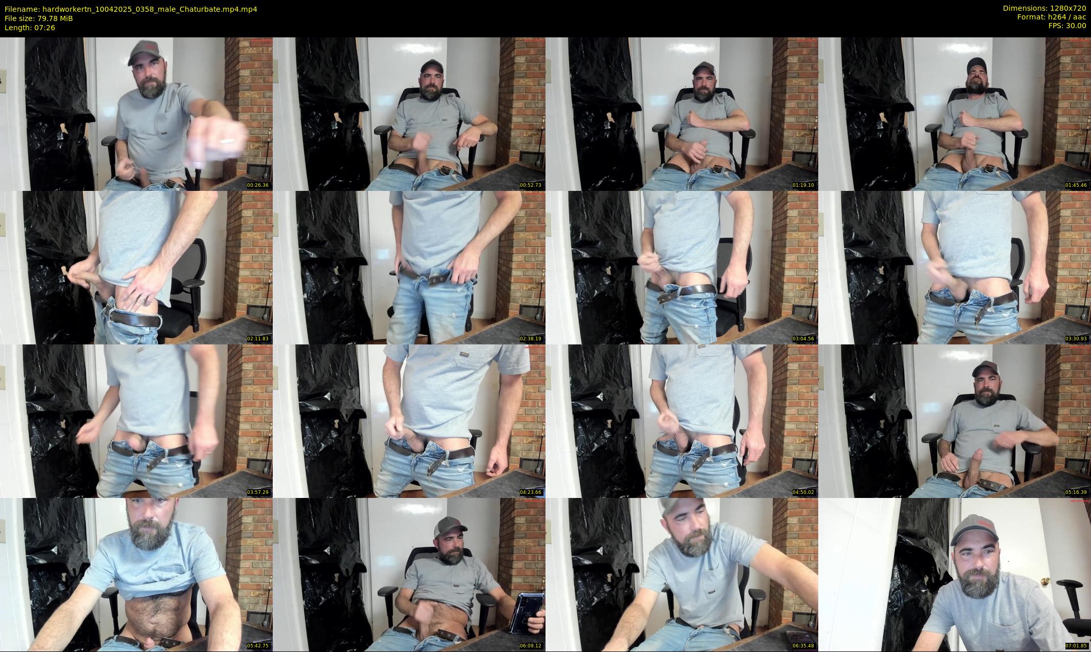 hardworkertn — 8 minute Chaturbate male cam show recording, 720p, Apr 10, 2025