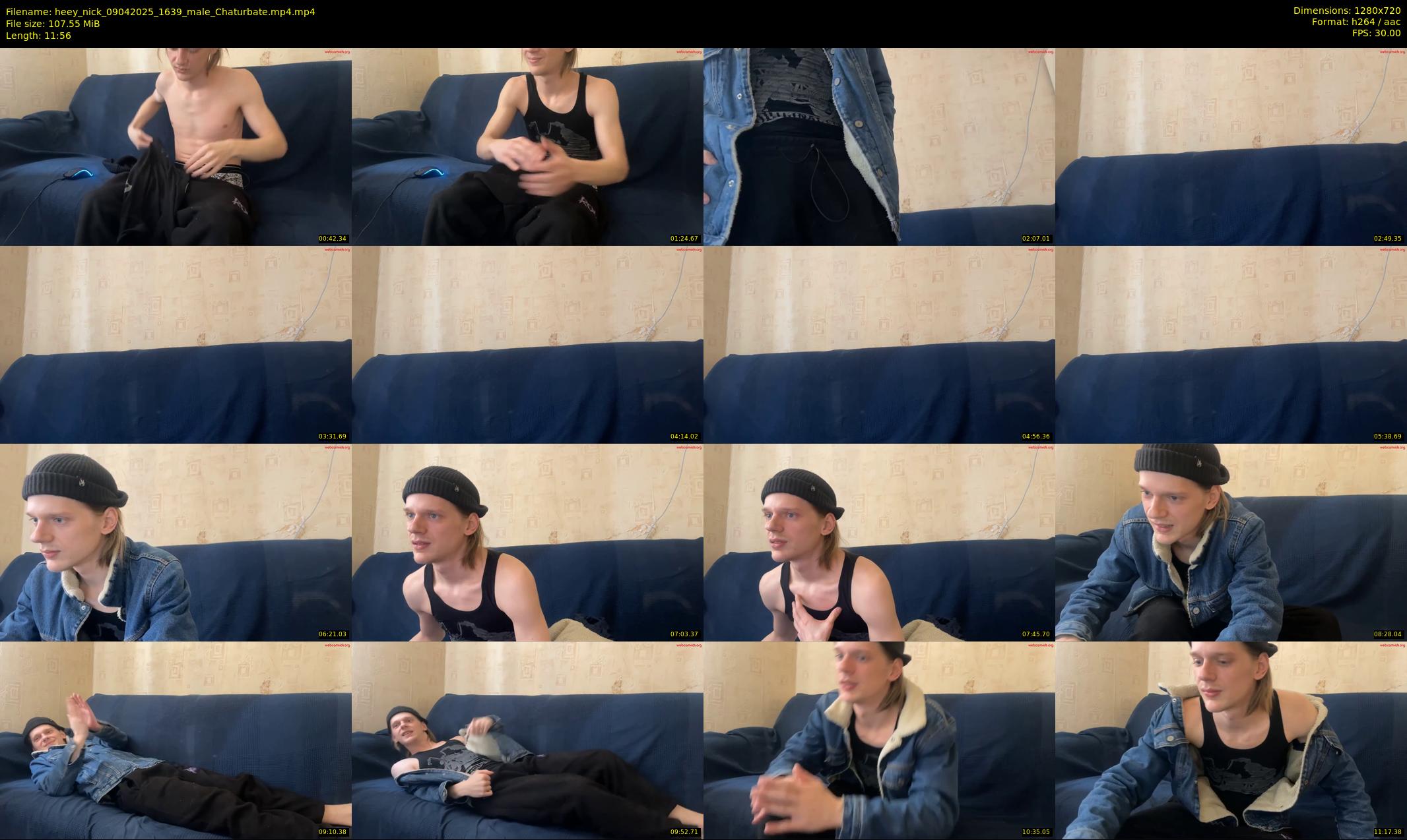 heey_nick — 12 minute Chaturbate male cam show recording, 720p, Apr 9, 2025