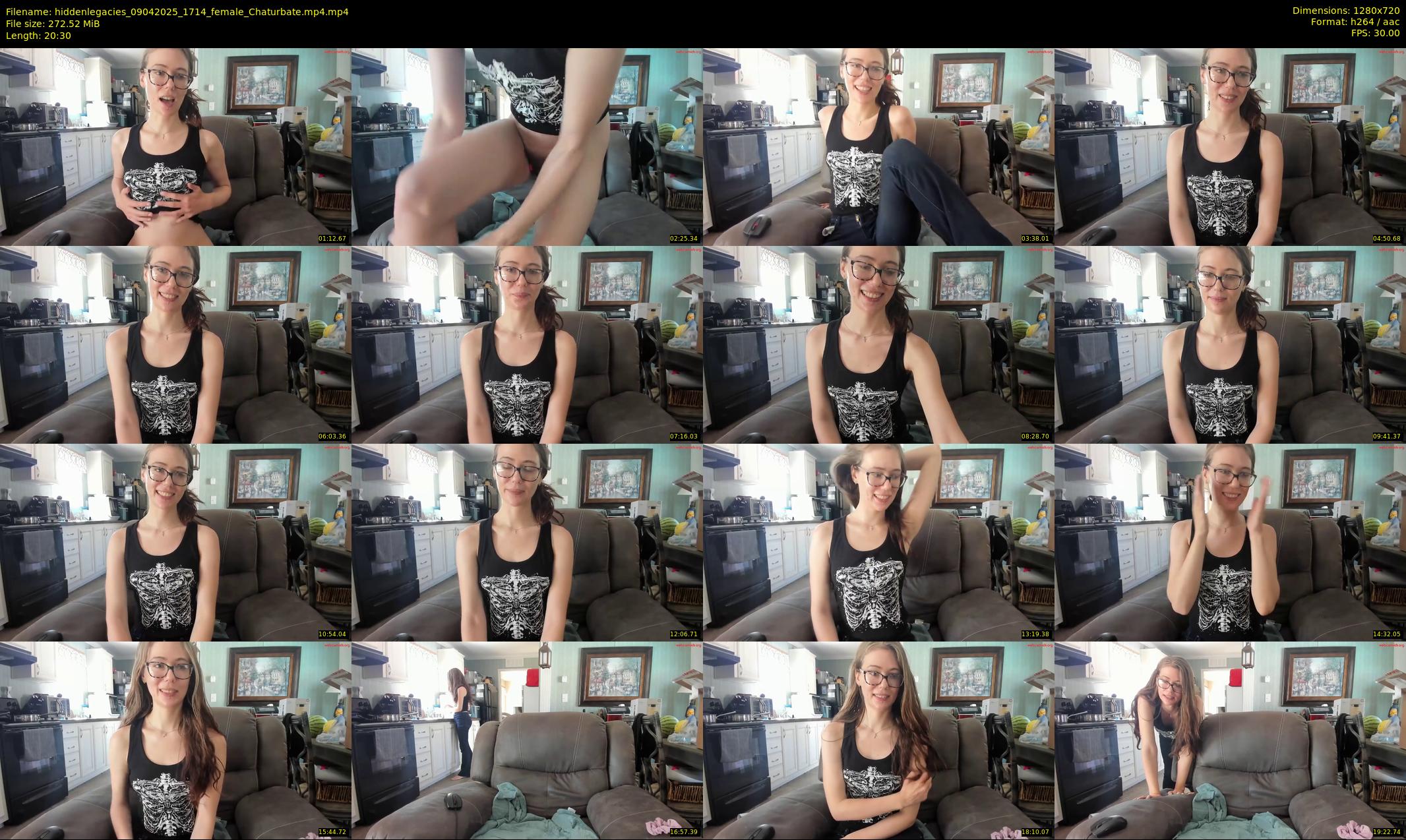 hiddenlegacies — 21 minute Chaturbate female cam show recording, 720p, Apr 9, 2025