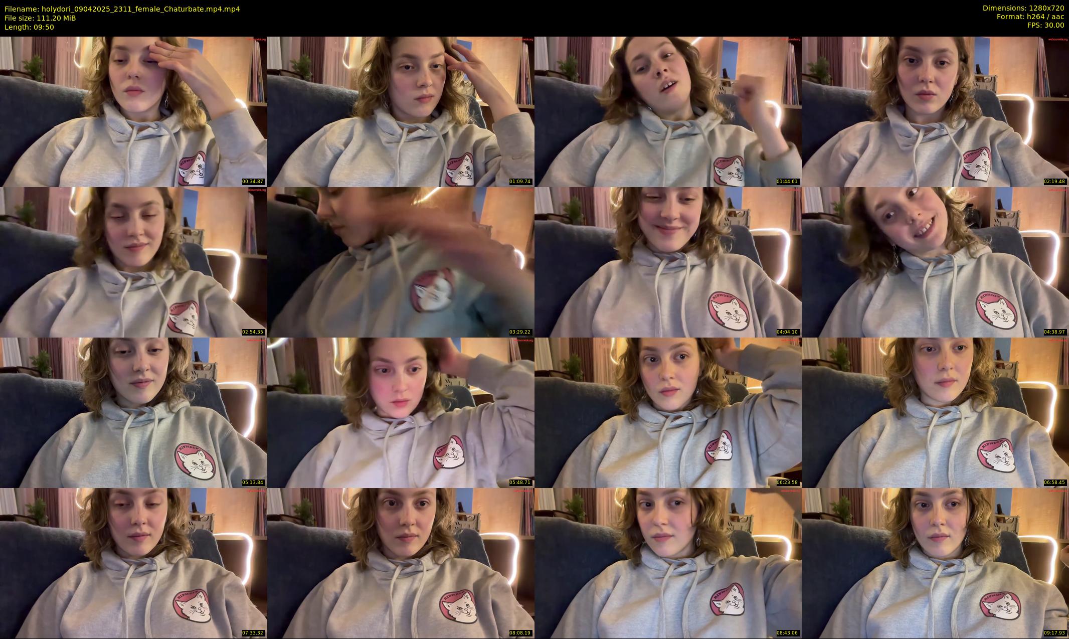 holydori — 10 minute Chaturbate female cam show recording, 720p, Apr 9, 2025