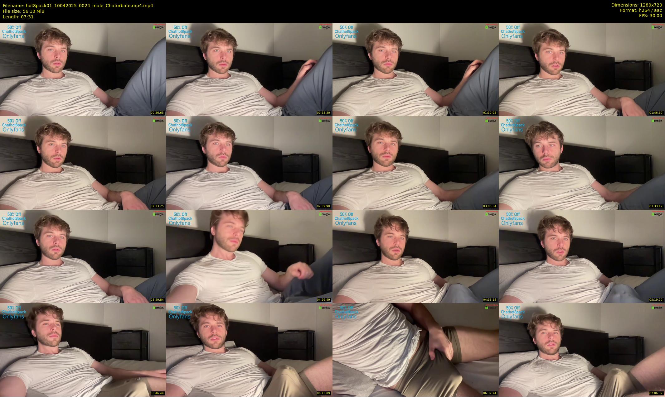 hot8pack01 — 8 minute Chaturbate male cam show recording, 720p, Apr 10, 2025