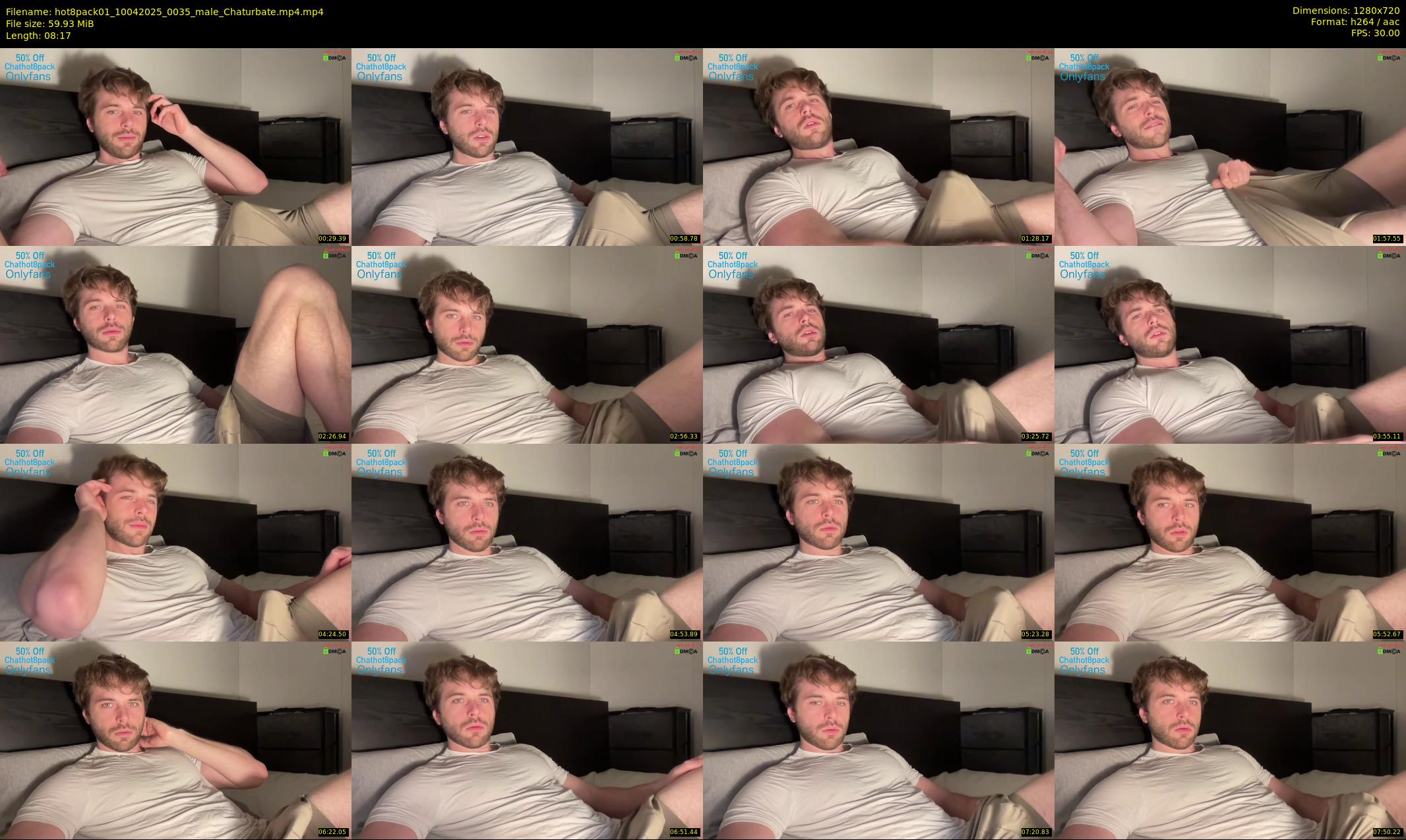 hot8pack01 — 9 minute Chaturbate male cam show recording, 720p, Apr 10, 2025