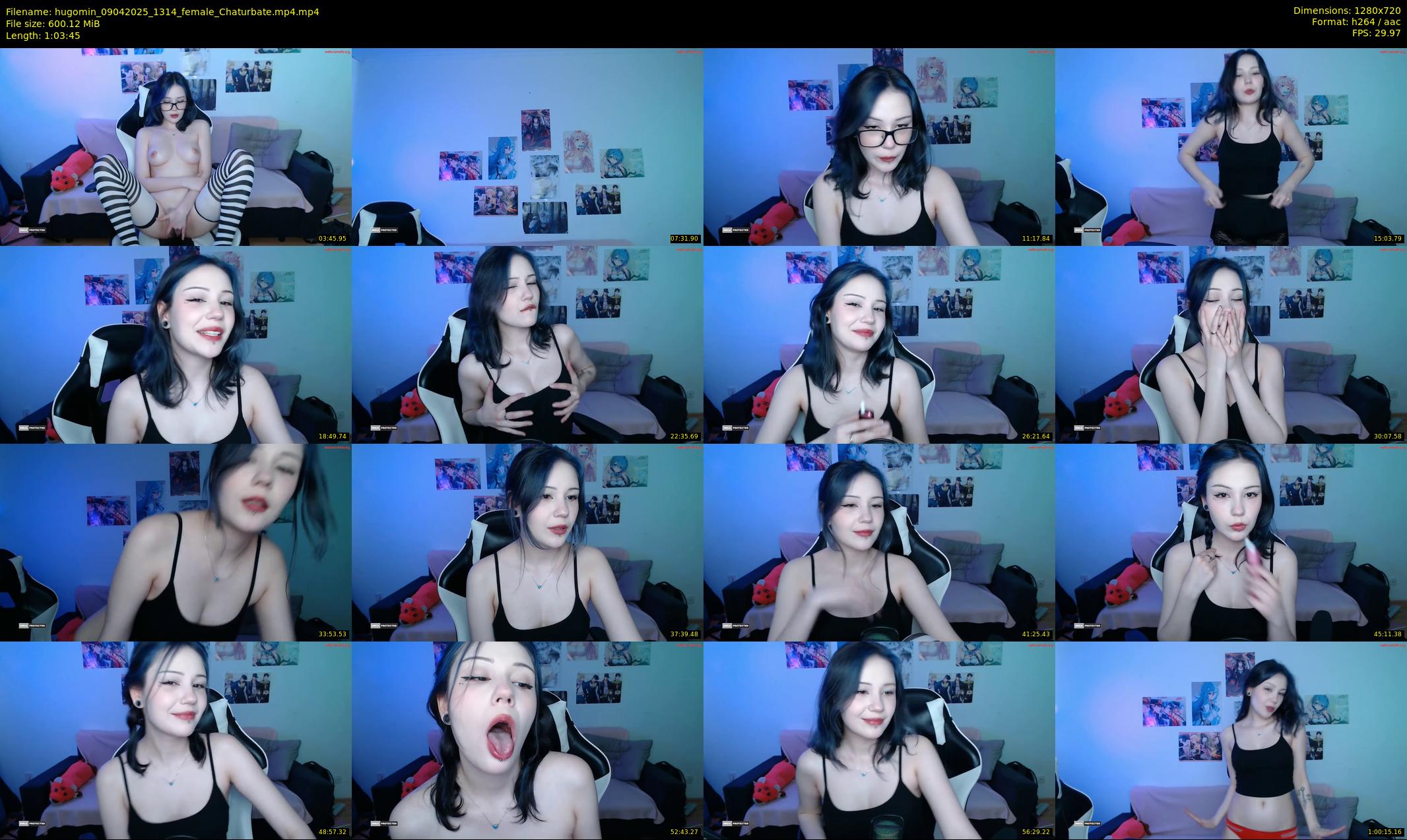 hugomin — 64 minute Chaturbate female cam show recording, 720p, Apr 9, 2025