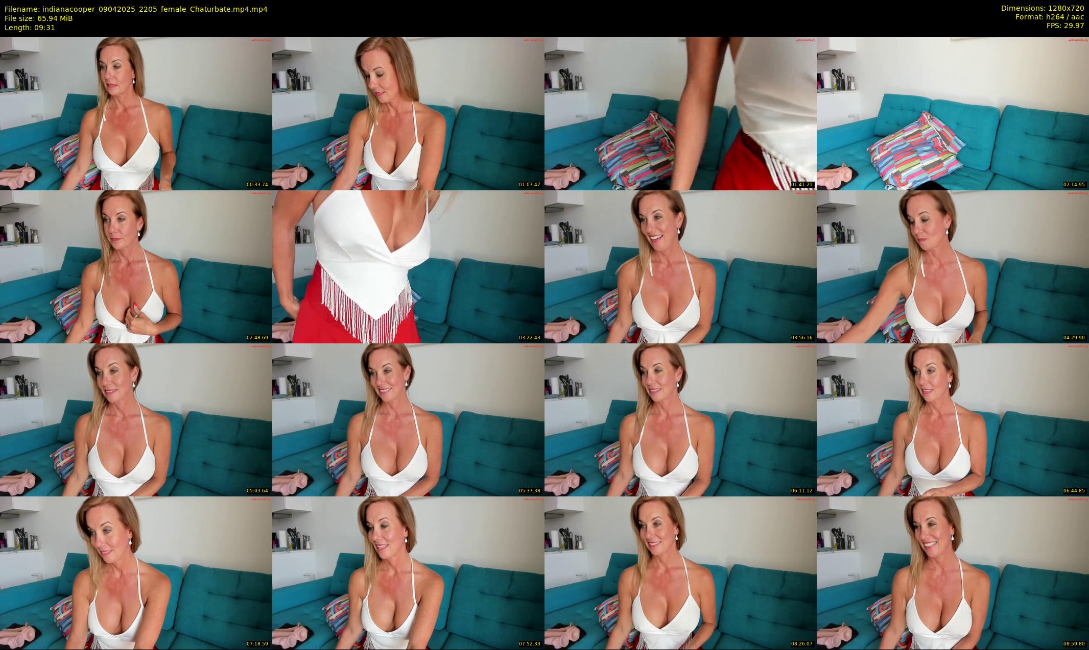 indianacooper — 10 minute Chaturbate female cam show recording, 720p, Apr 9, 2025