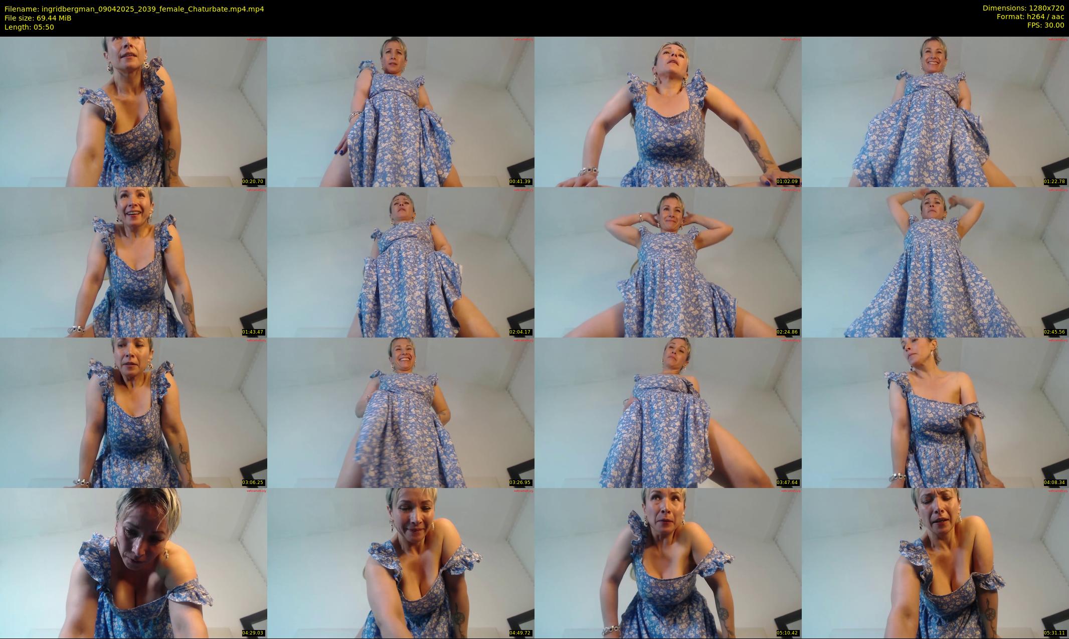 ingridbergman — 6 minute Chaturbate female cam show recording, 720p, Apr 9, 2025