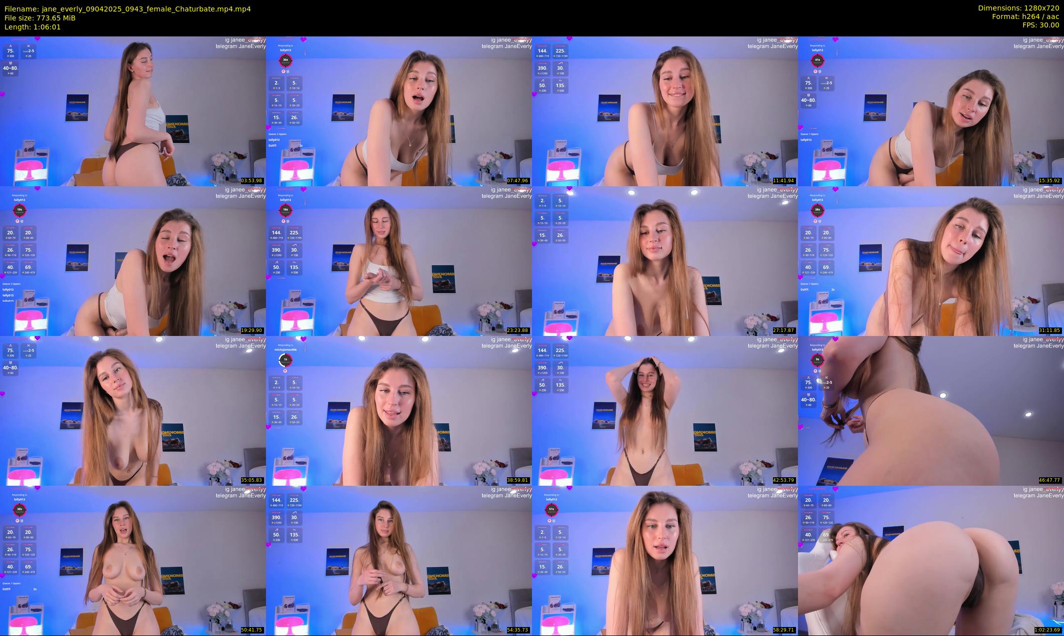jane_everly — 67 minute Chaturbate female cam show recording, 720p, Apr 9, 2025