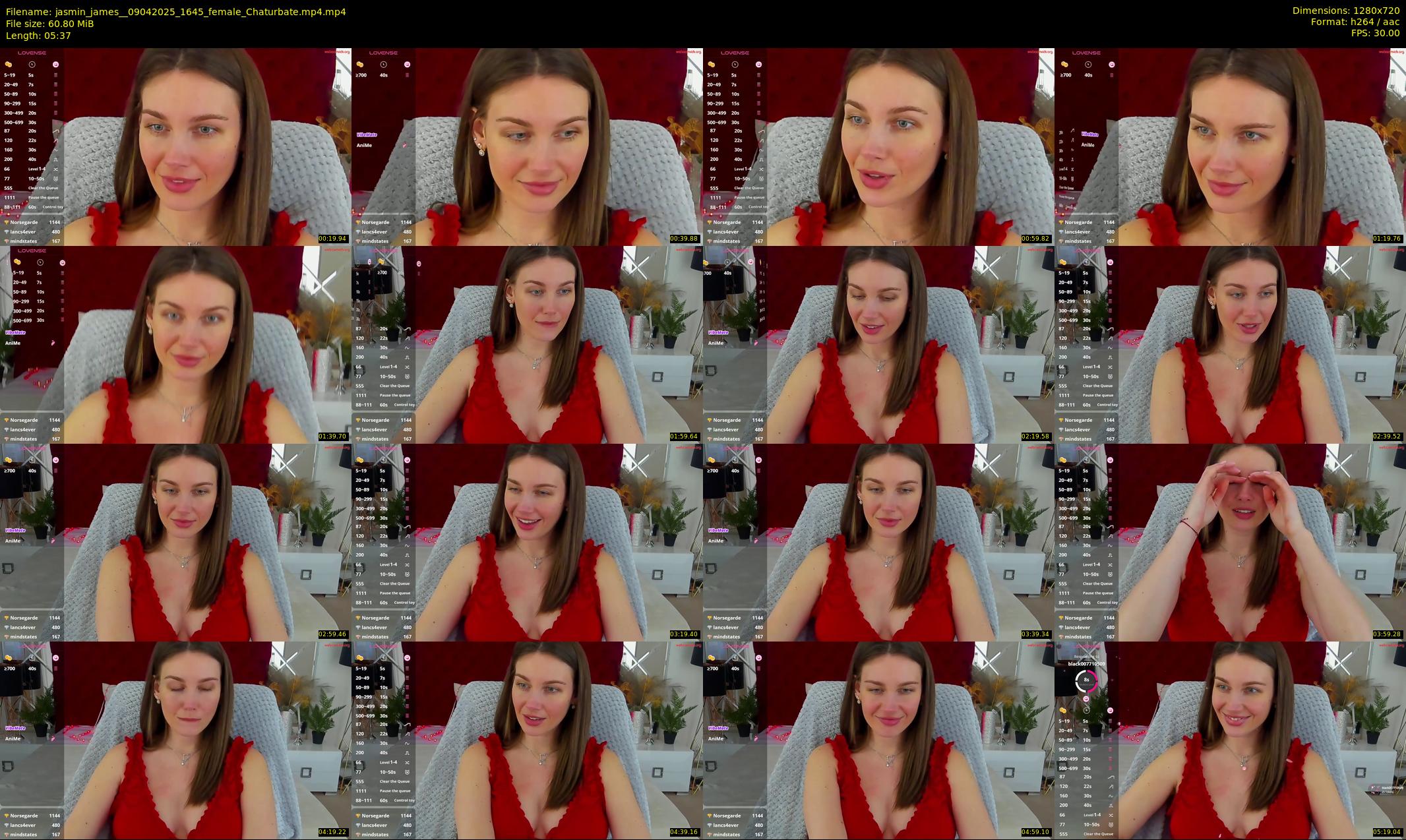 jasmin_james_ — 6 minute Chaturbate female cam show recording, 720p, Apr 9, 2025