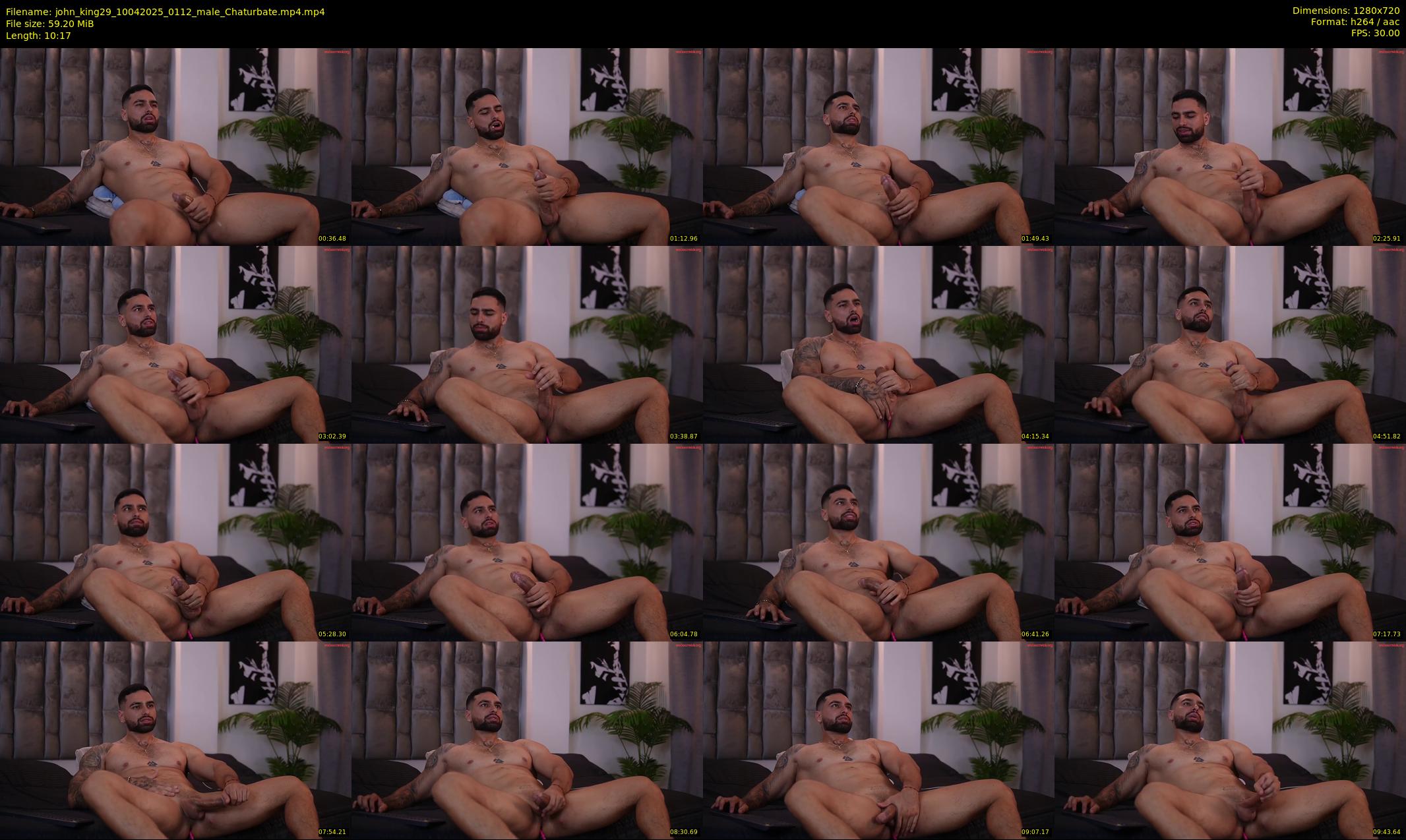 john_king29 — 11 minute Chaturbate male cam show recording, 720p, Apr 10, 2025