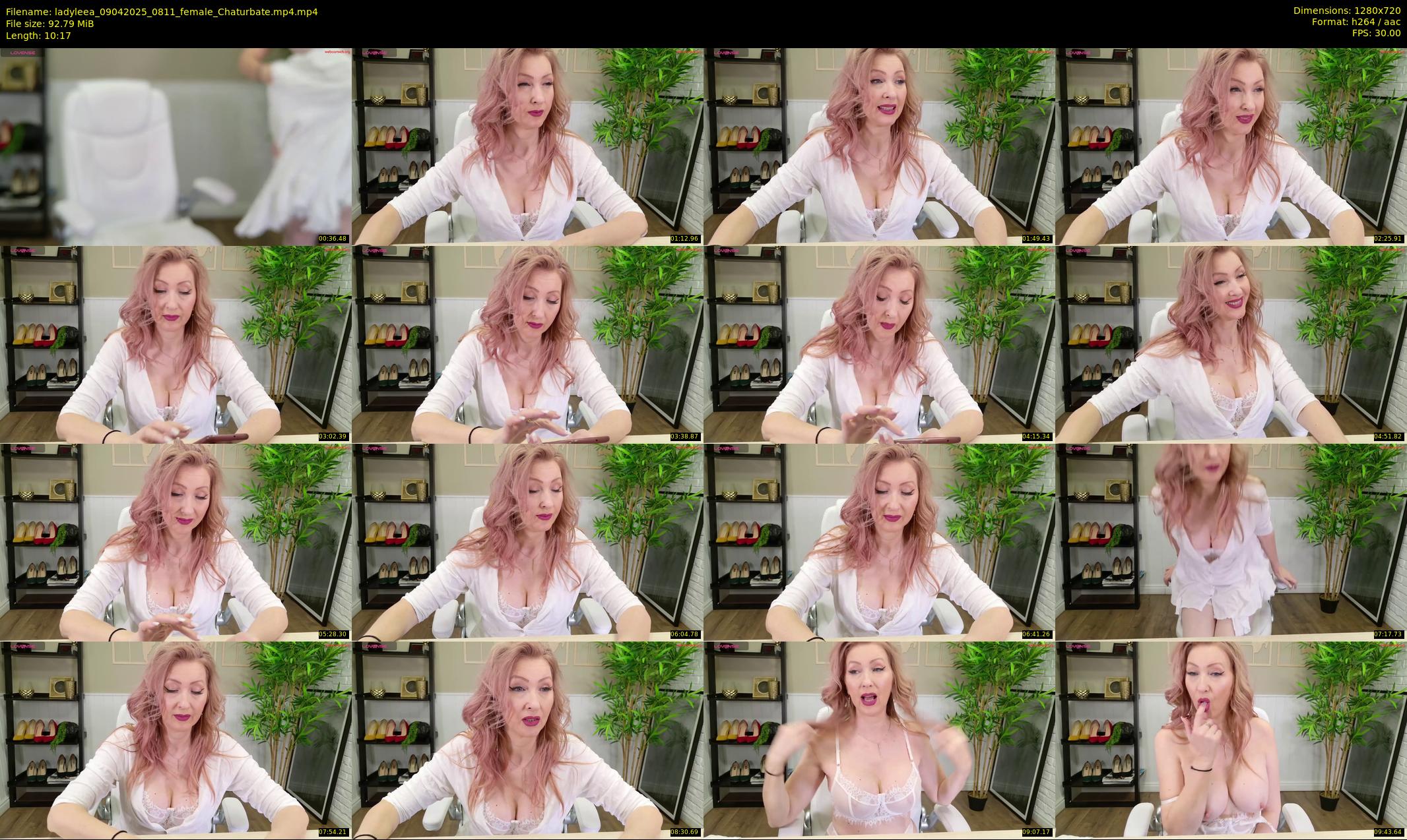 ladyleea — 11 minute Chaturbate female cam show recording, 720p, Apr 9, 2025